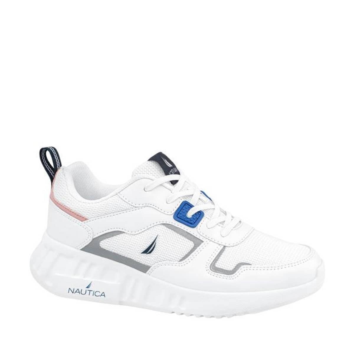 Tenis Casual Urbano Choclo Nautica Soni para mujer, color blanco, mod. 1084219