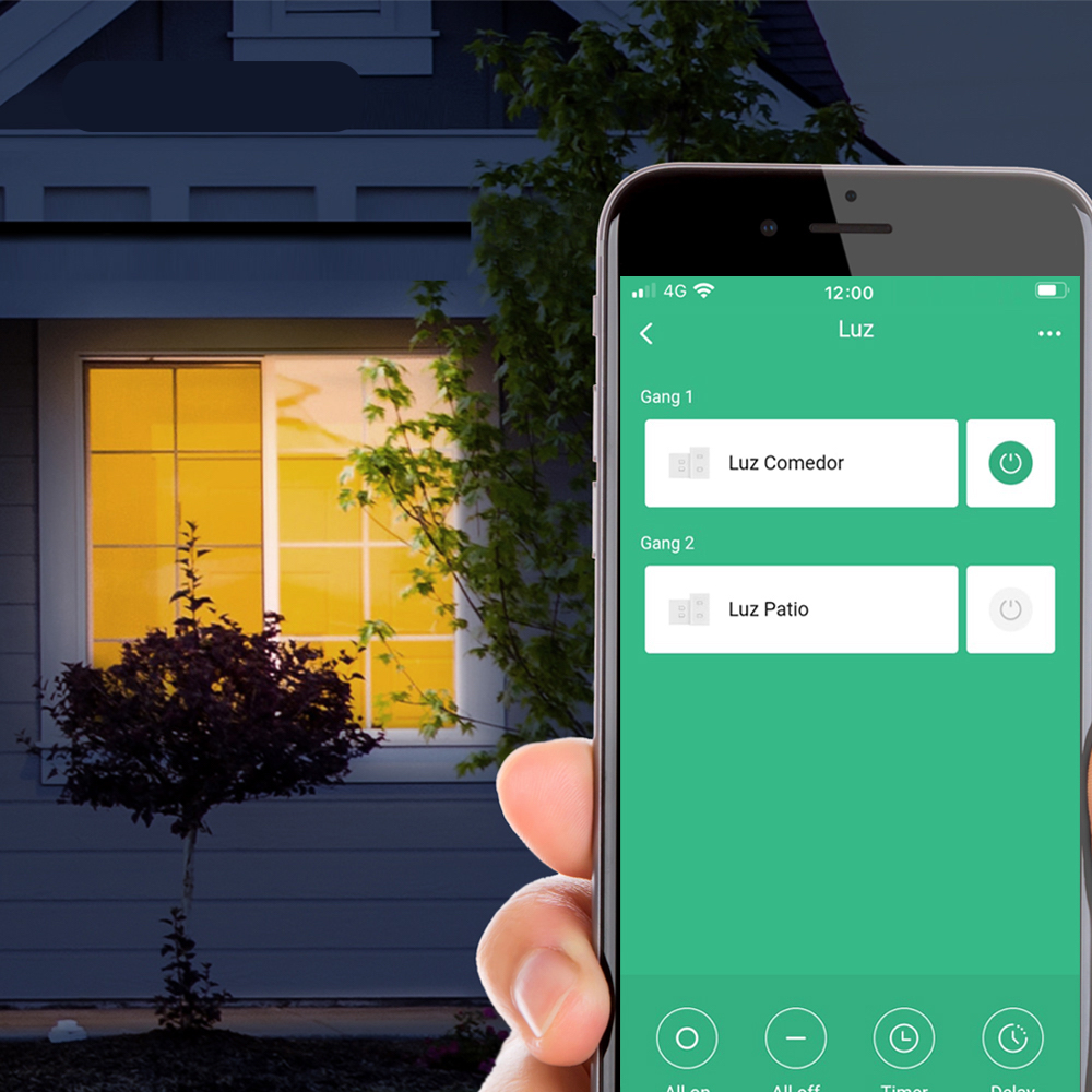 Apagador Smart 3 Botones RF 433 MHz - Requiere Rm4 Pro, Comp. Asistentes de Voz