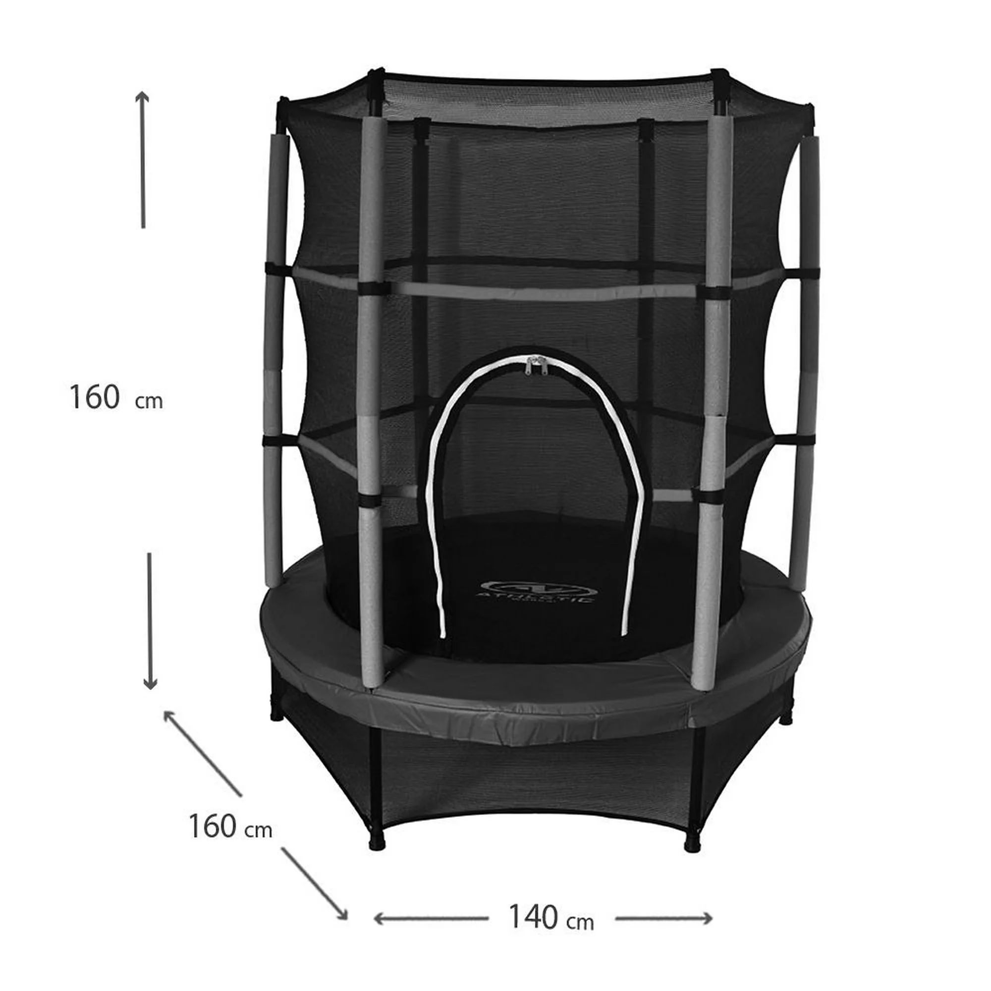 Mini Trampolín brincolin Athletic Works 4.5 Pies con Malla de Seguridad 1.4 mts