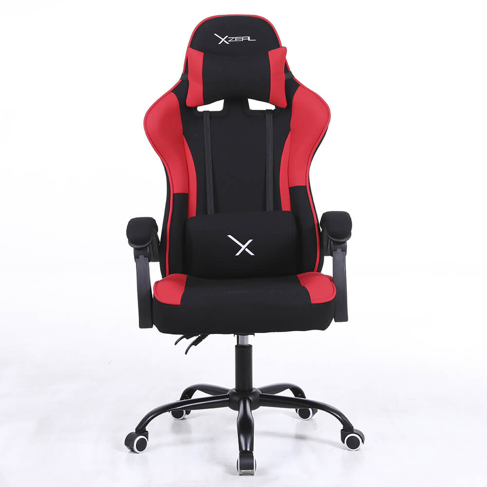 SILLA GAMER XZEAL NEGROJO ACERO, TEXTIL,ALTO DESEMPEÑO