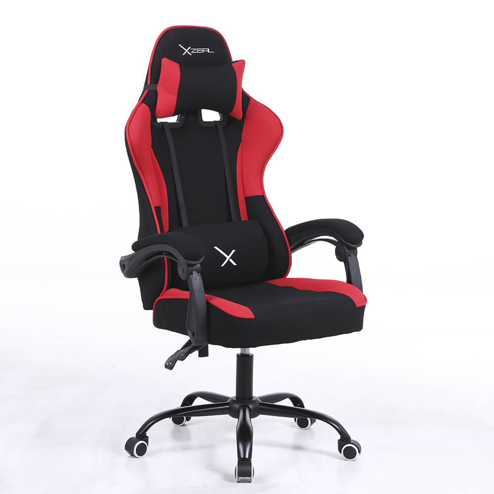 SILLA GAMER XZEAL NEGROJO ACERO, TEXTIL,ALTO DESEMPEÑO