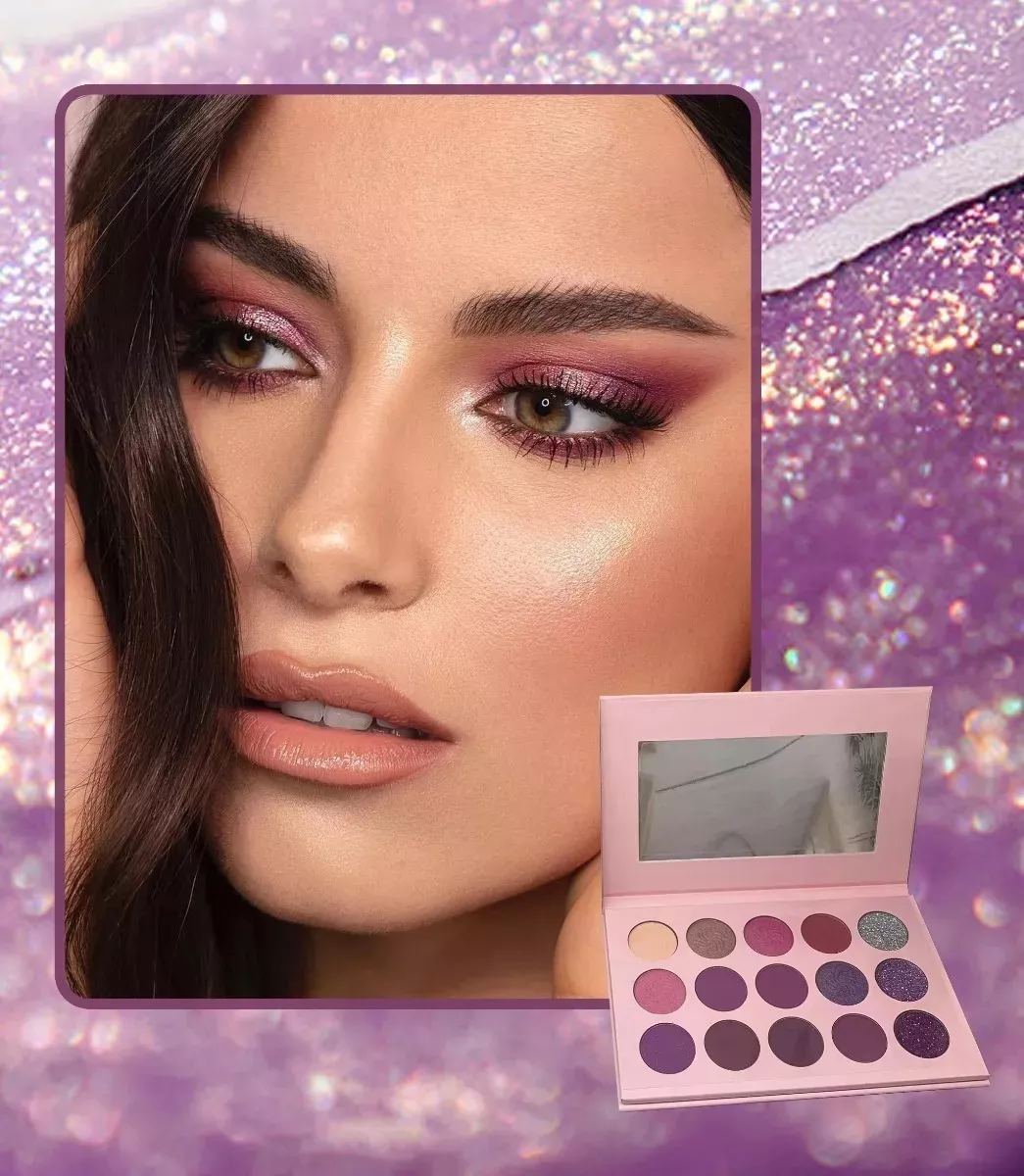 Paleta De Sombras Para Ojos Kit Profesional Con 15 Colores