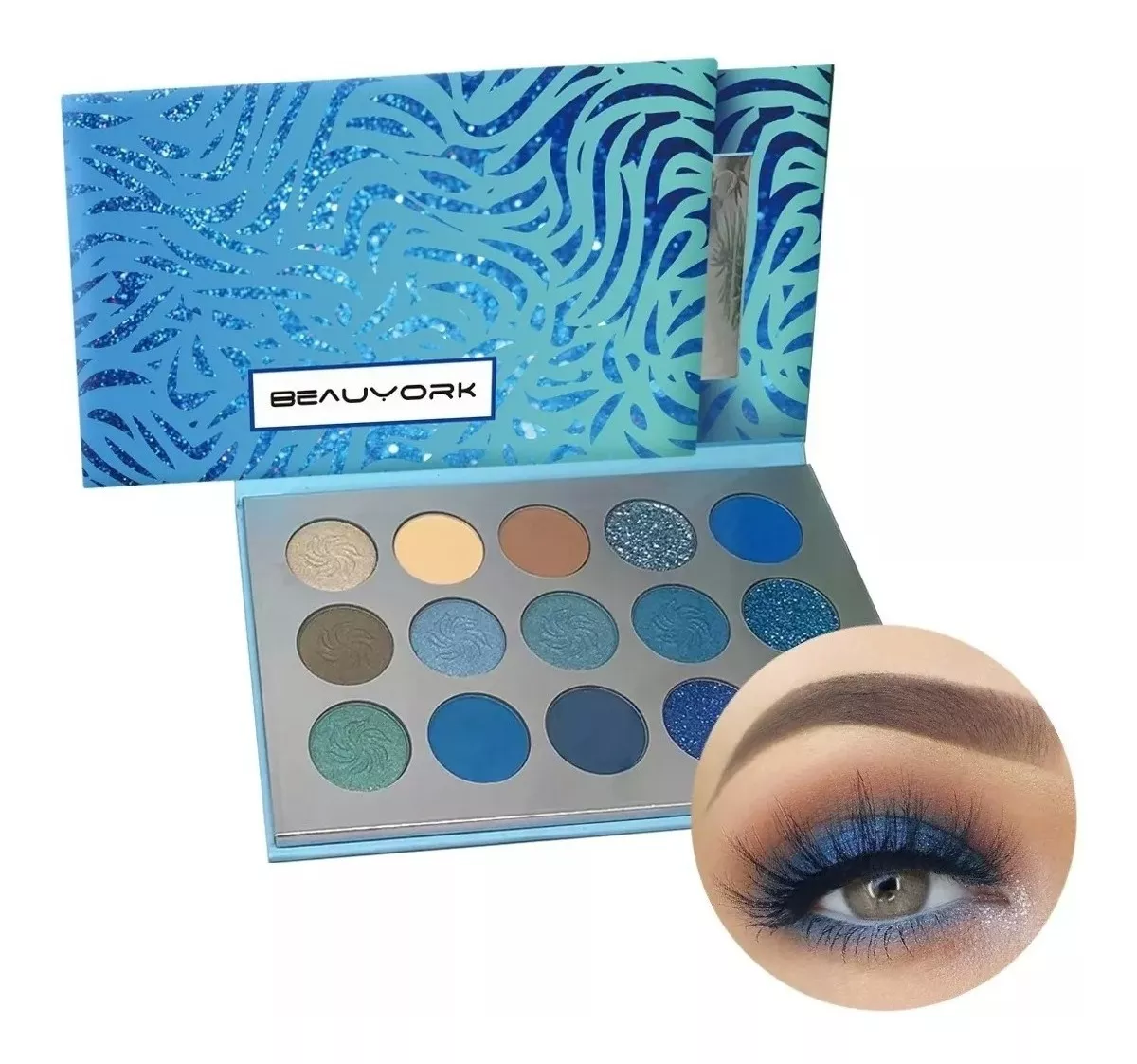 Paleta De Sombras Para Ojos Kit Profesional Con 15 Colores