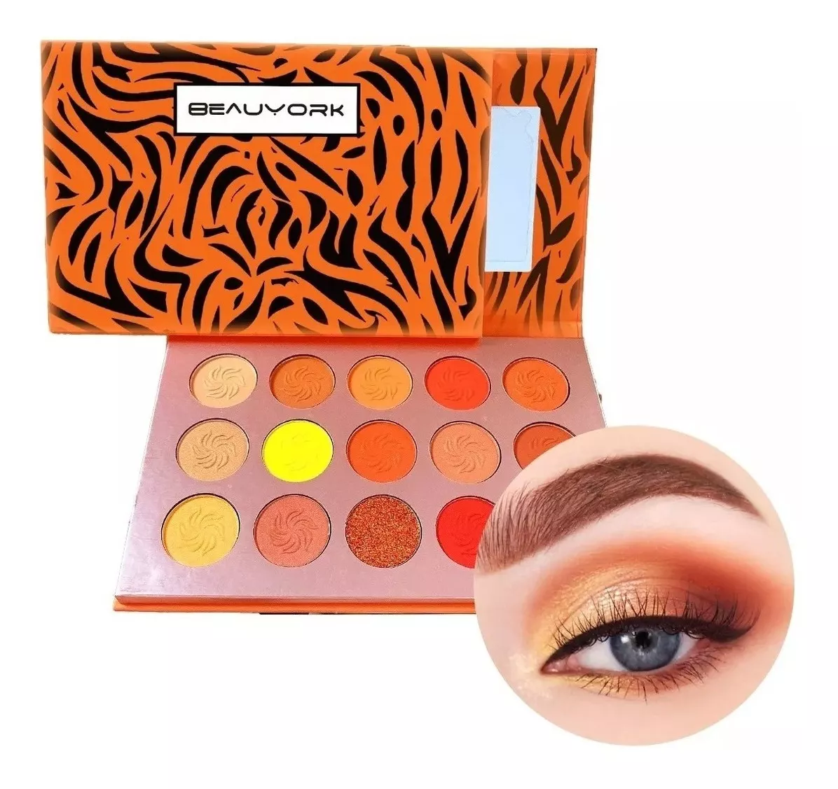 Paleta De Sombras Para Ojos Kit Profesional Con 15 Colores