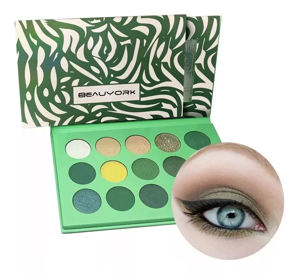 Paleta De Sombras Para Ojos Kit Profesional Con 15 Colores