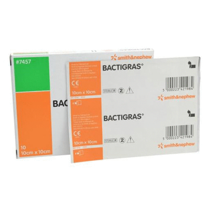 1 Caja de 10pz de Bactigras 10x10cm / Smith&Nephew - Médica Depot