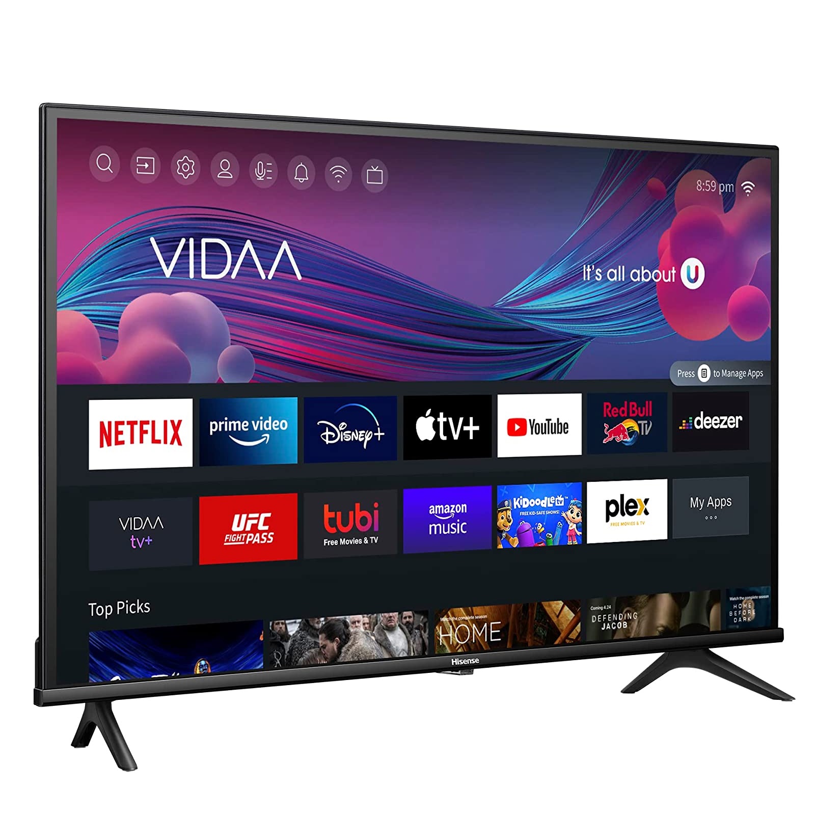 Pantalla Smart Tv Hisense 32a4kv 32 Pulgadas Led Hd Vidaa