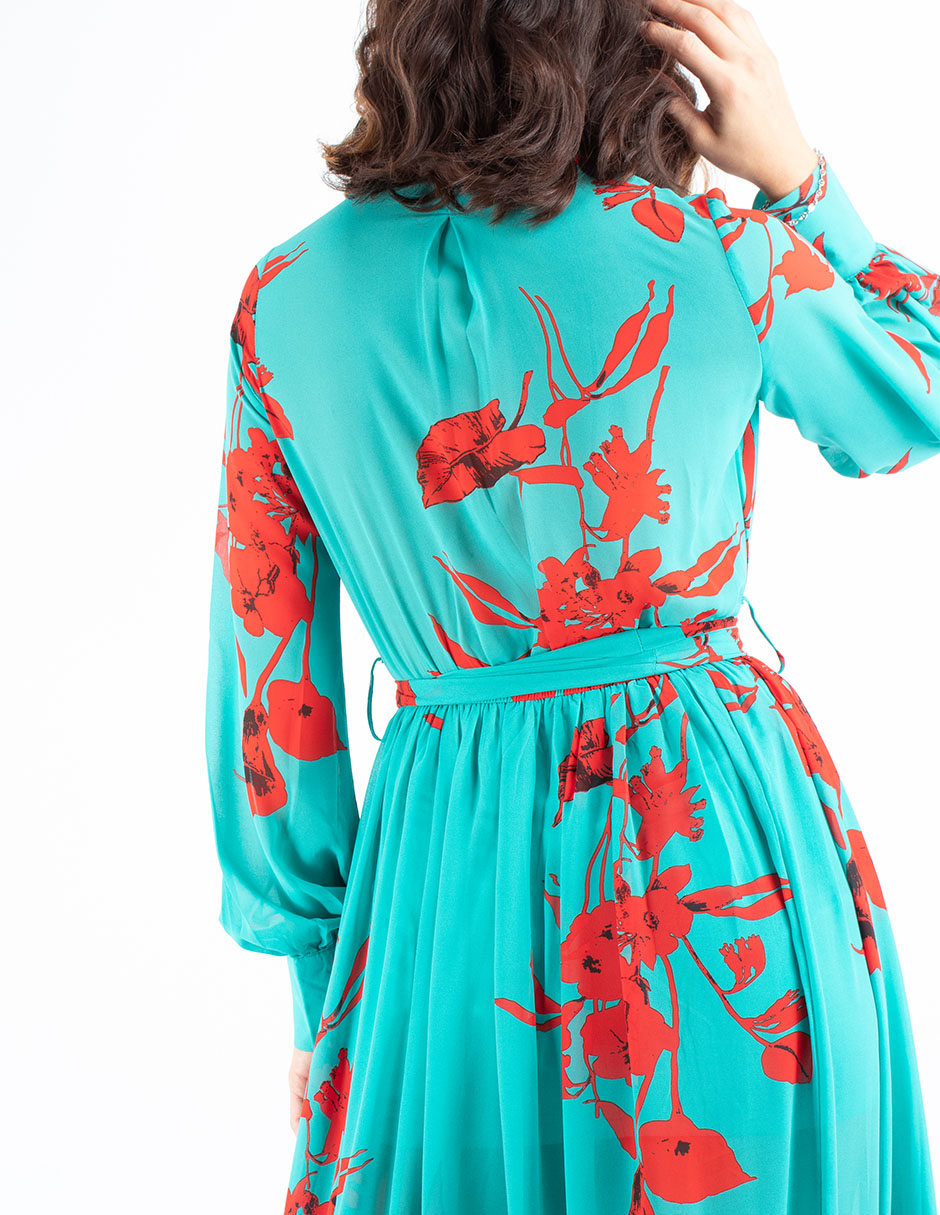 Maxi vestido floral AMAD para mujer .