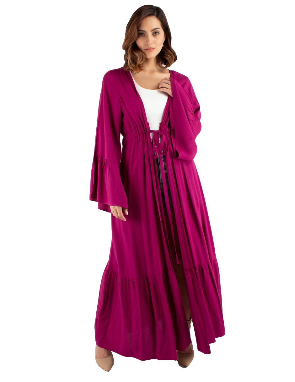 Maxi kimono con jareta AMAD para mujer