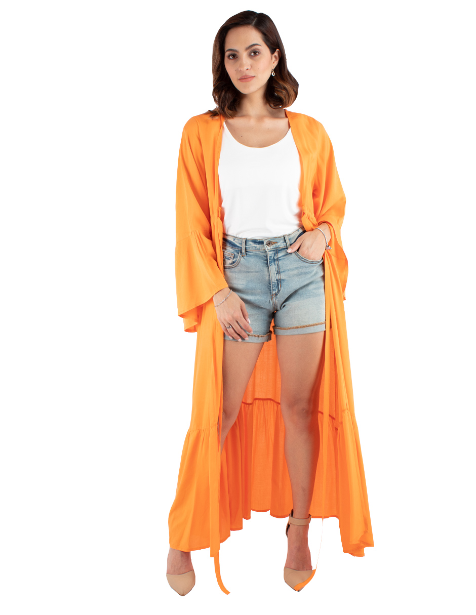 Maxi kimono con jareta AMAD para mujer
