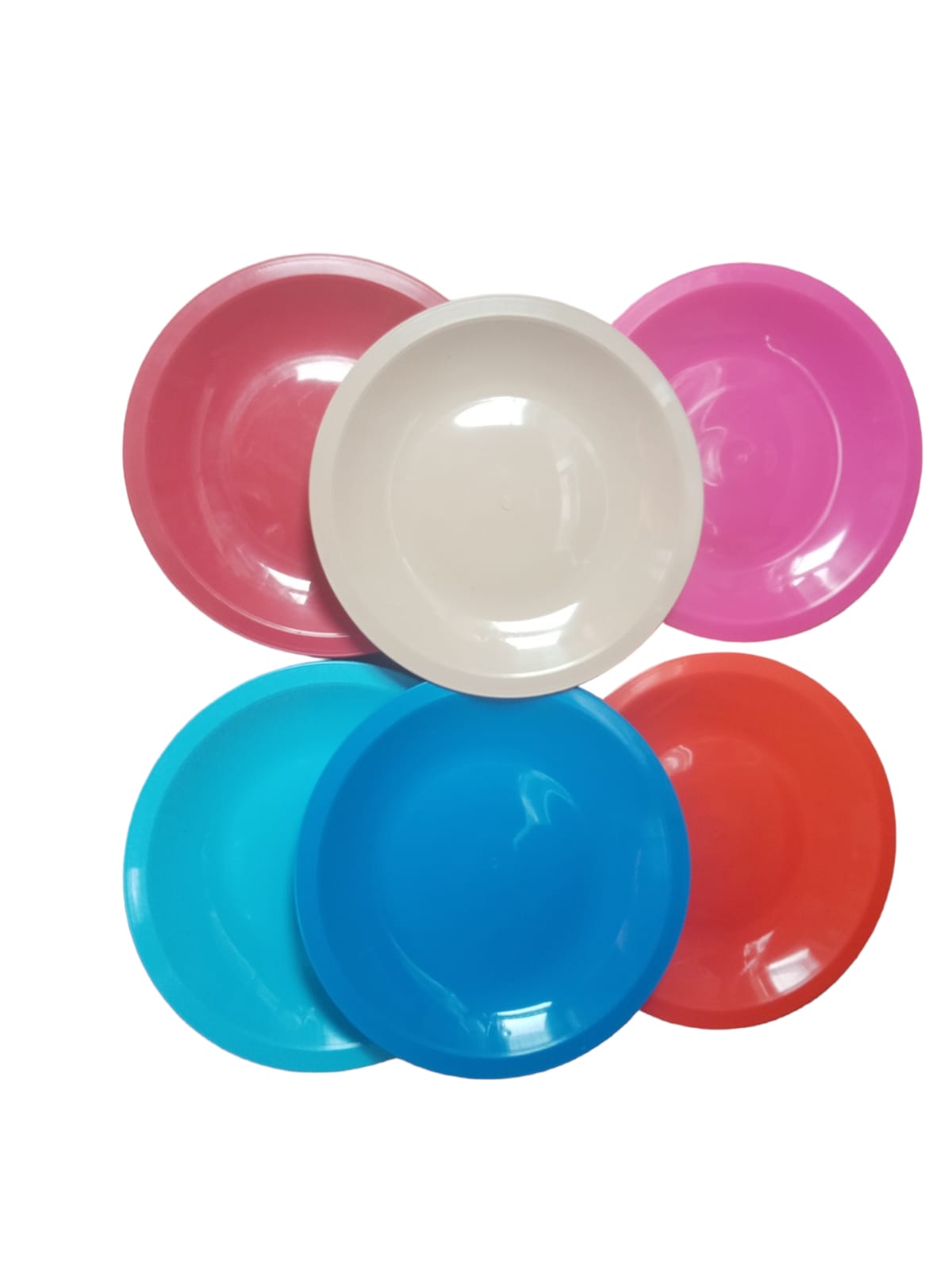 100 pzs Plato Taquero Redondo Colores Surtidos 