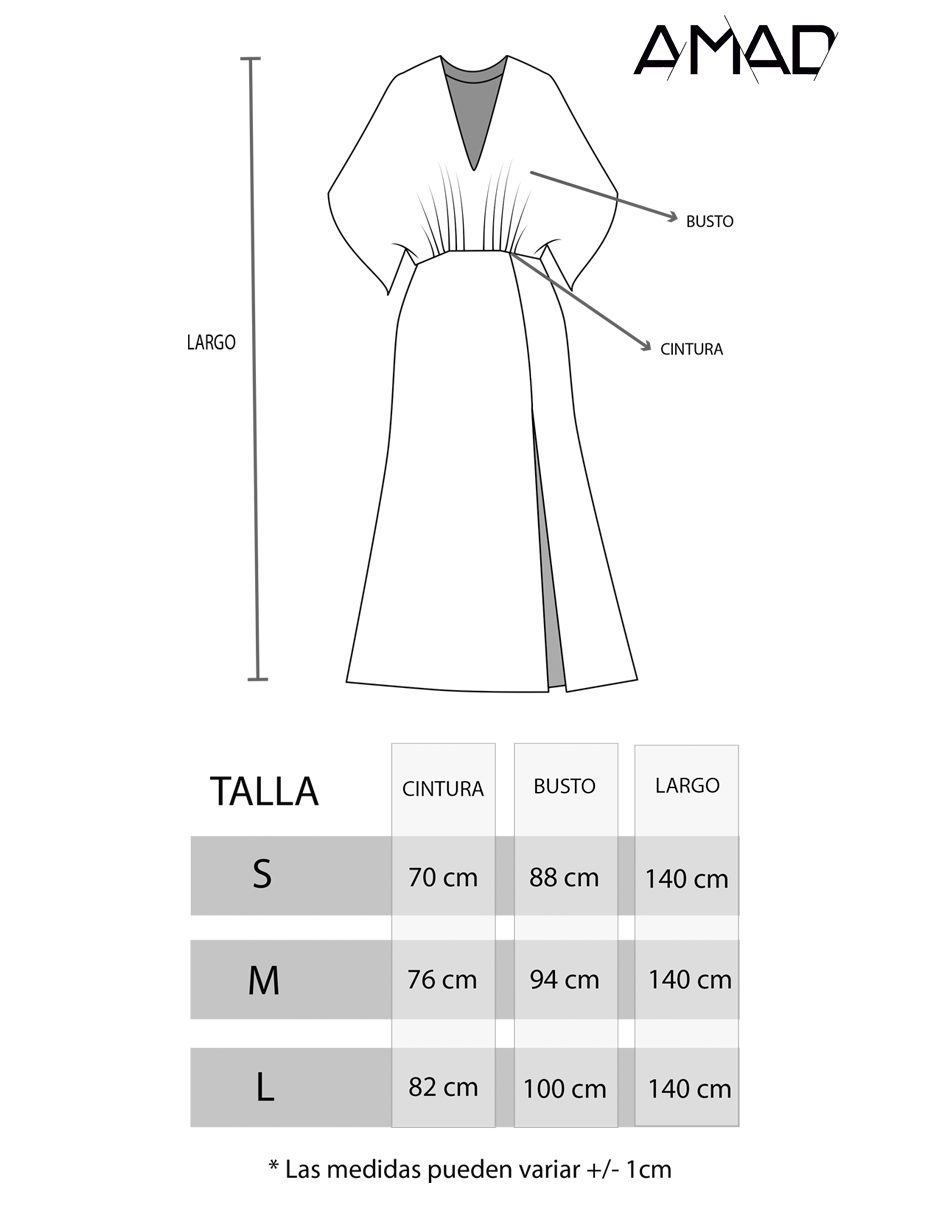 Vestido de manga kimono con print floral 