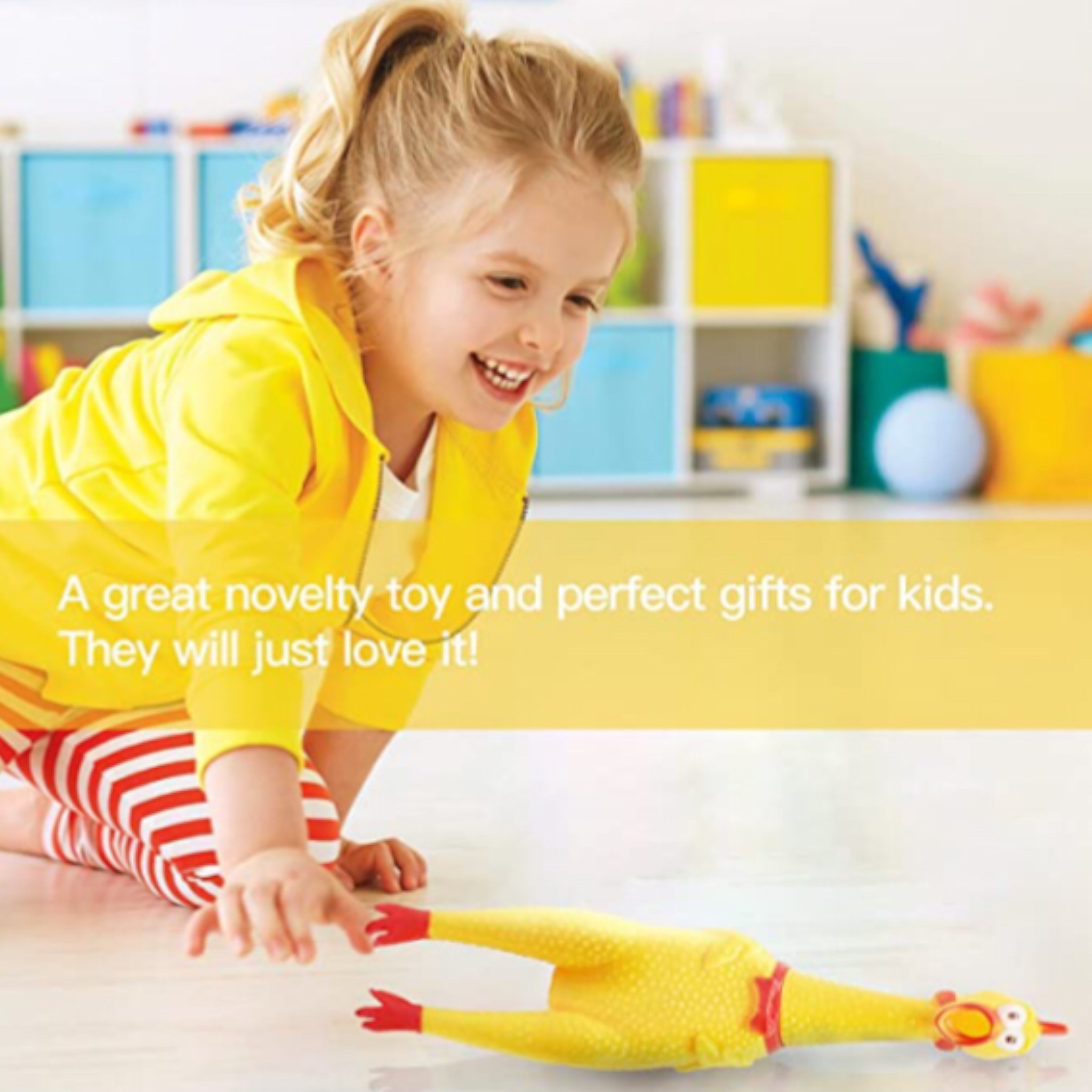 Pollo Chillon Grande Sonido Hule Apachurrable Broma