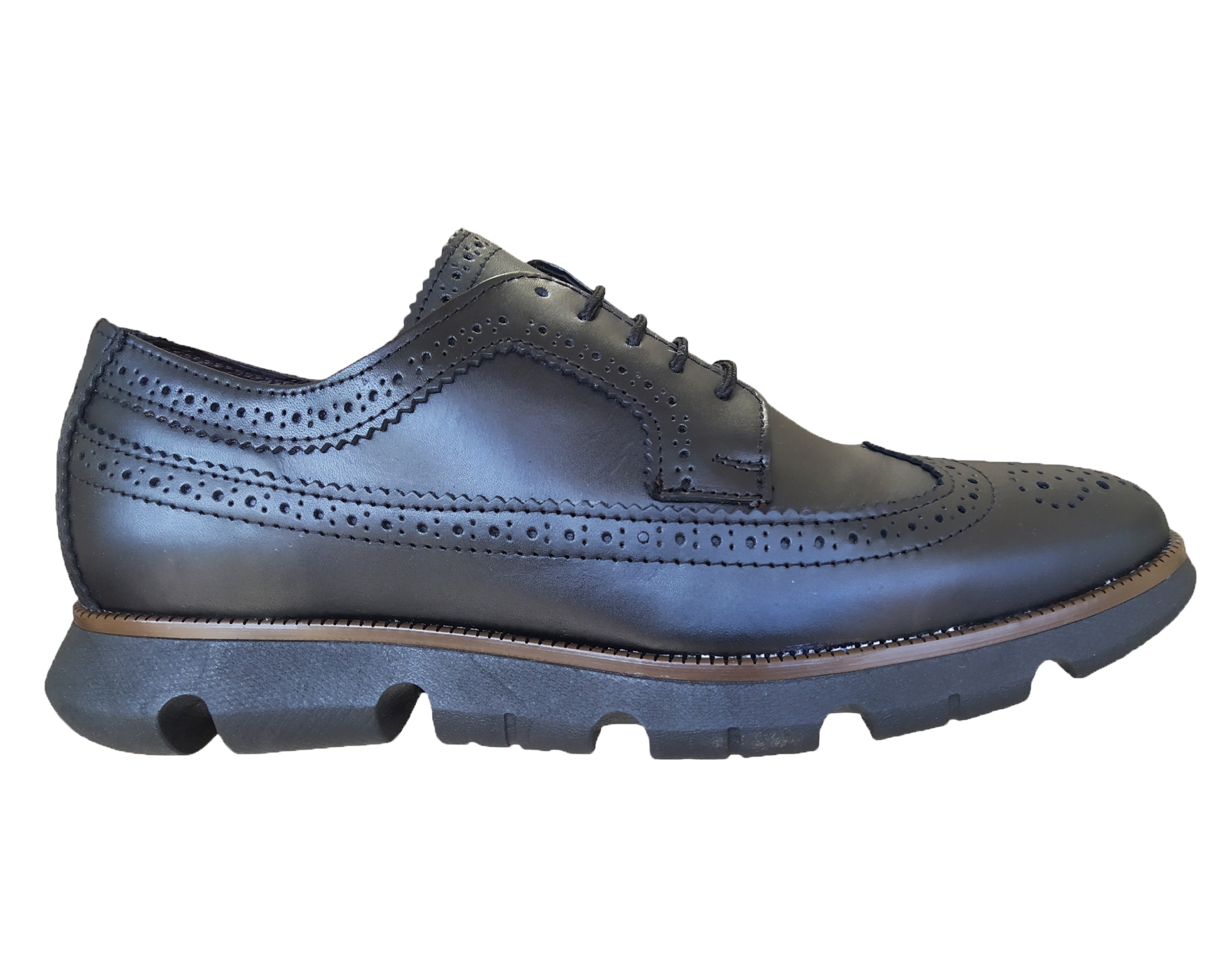 ZAPATO DERBY PARA HOMBRE FULL BROGUE  PEPE TAMAYO MOD:1380 PIEL 