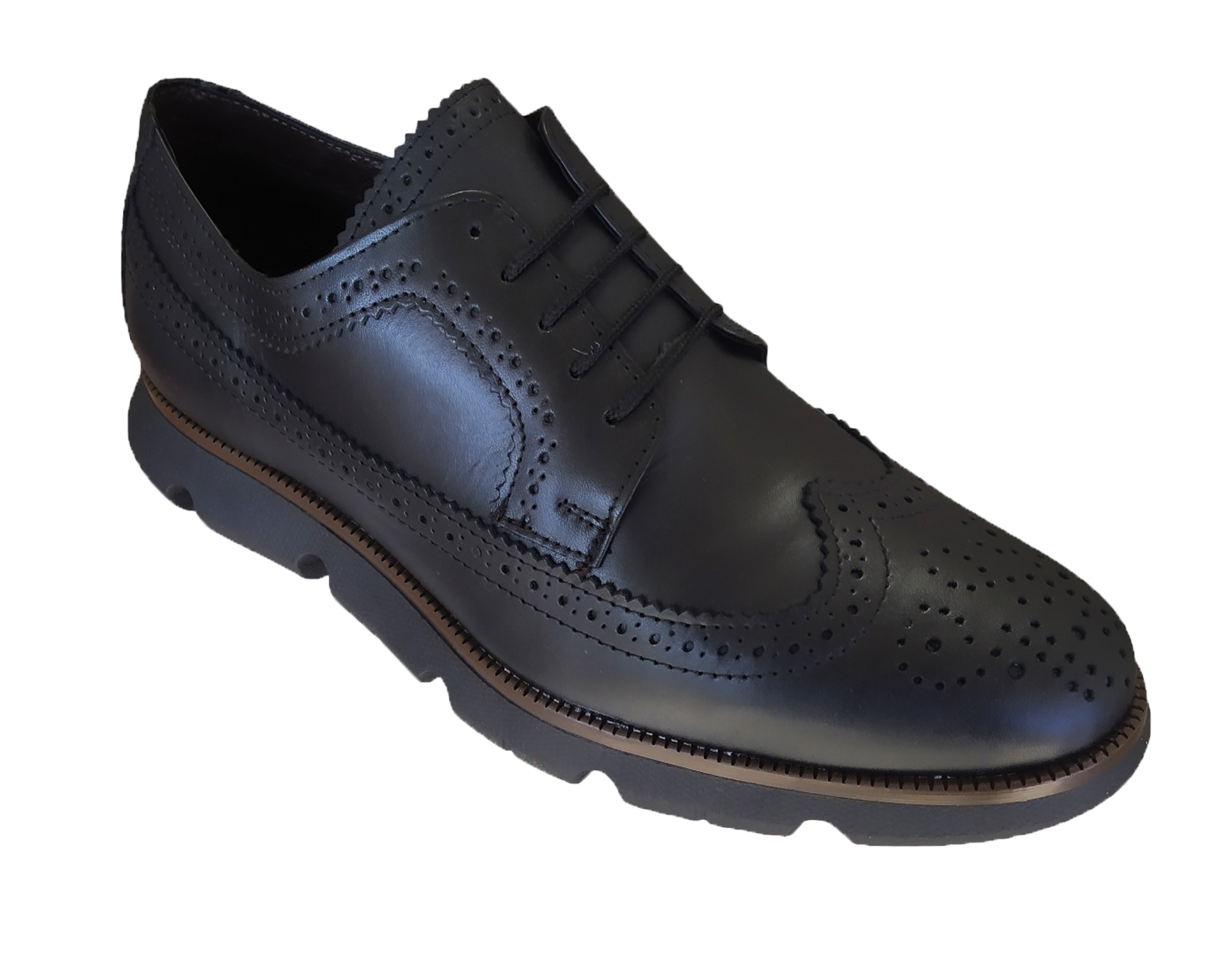 ZAPATO DERBY PARA HOMBRE FULL BROGUE  PEPE TAMAYO MOD:1380 PIEL 