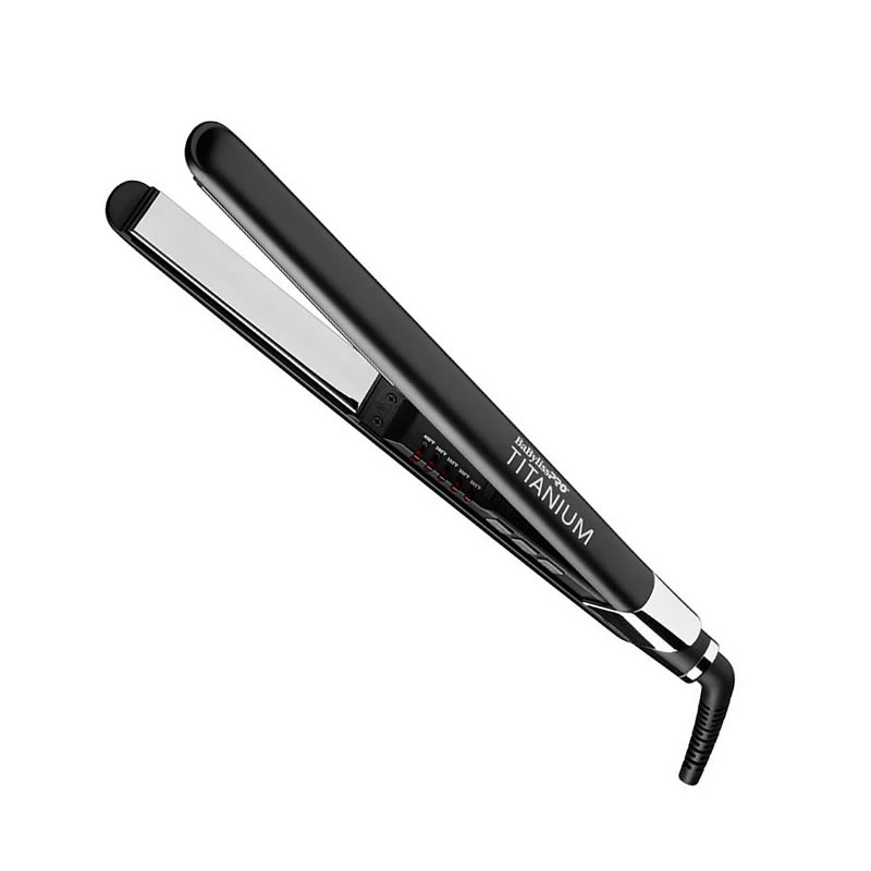 Alaciadora BabylissPro BT130TES Con Placa De Titanium - Negro