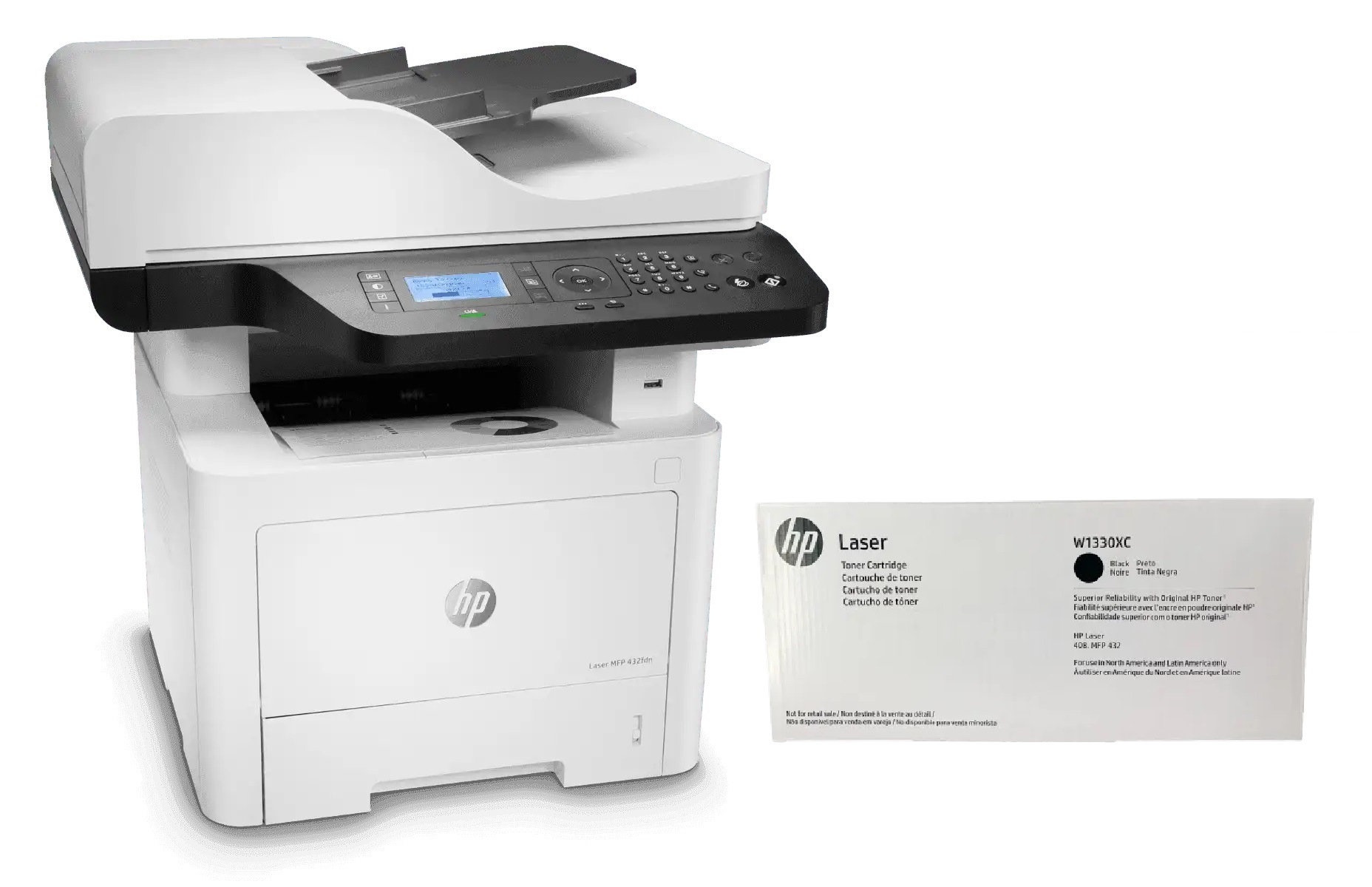 Impresora Multif. HP Laser MFP 432fdn B/N 42ppm Wifi + Tóner 15K Pags. De Regalo
