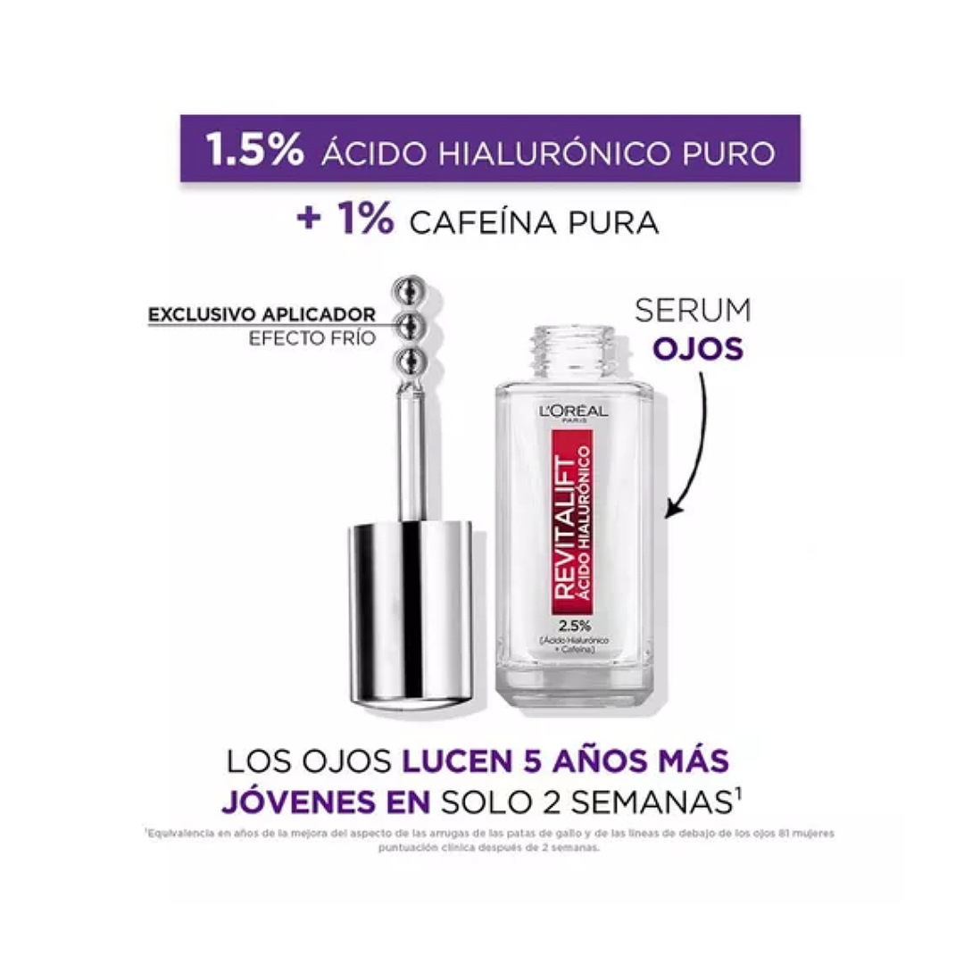 Pack L'oréal Paris De Rutina Ácido Hialurónico 6 Unidades tratamiento completo.