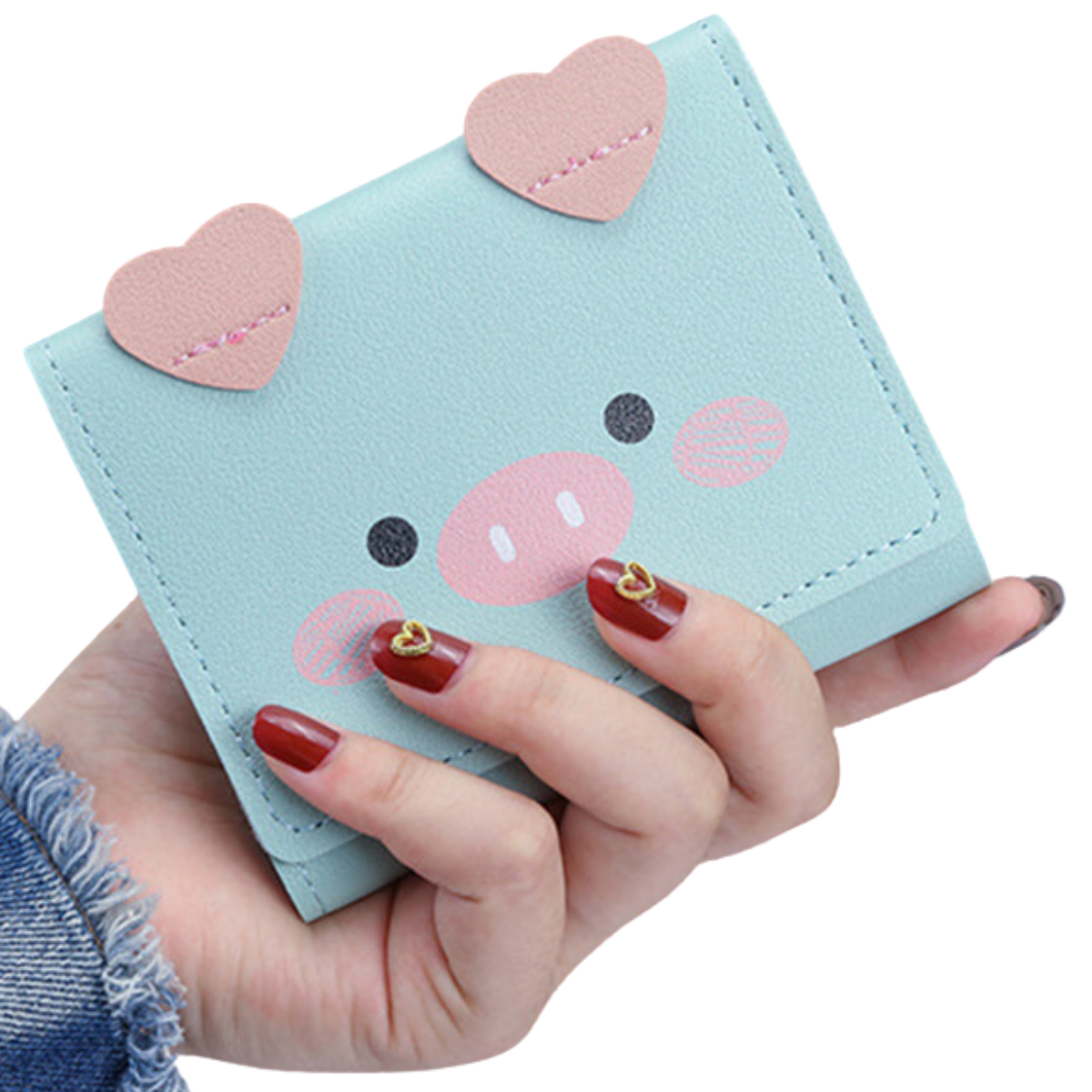 Cartera 12 Piezas Varios Colores Mayoreo Cerdito Billetera Moda Dama Mujer Paquete