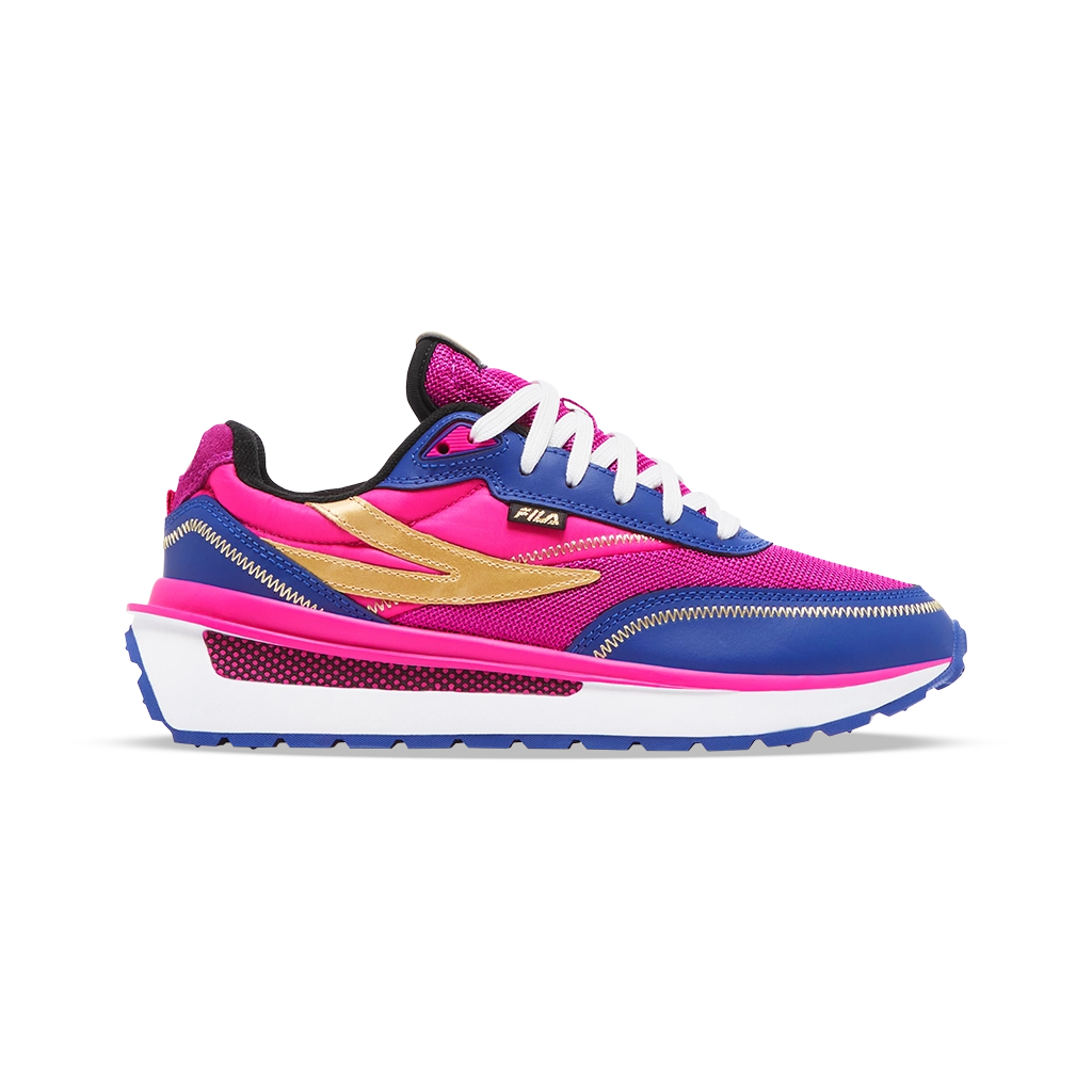 Tenis Fila Renno Fucsia Dorado Azul de Dama Original