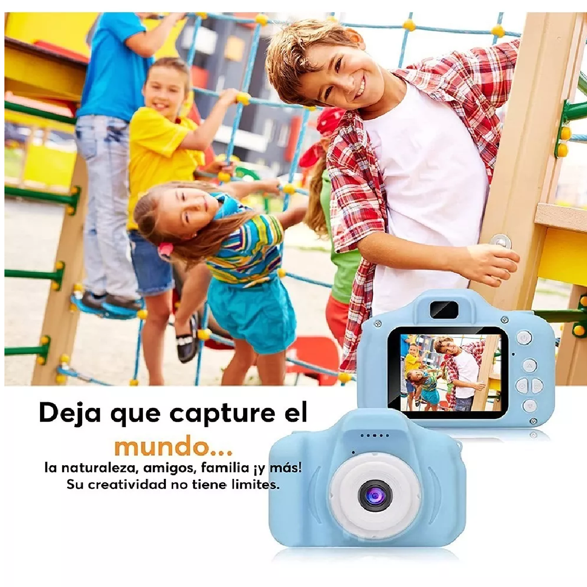 Cámara digital infantil – Azul – daleshopMX Tienda