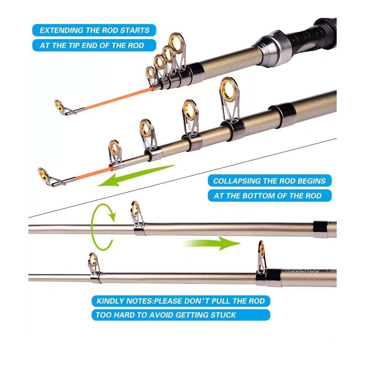 Kit Pesca 1.8m Caña Carrete Señuelo