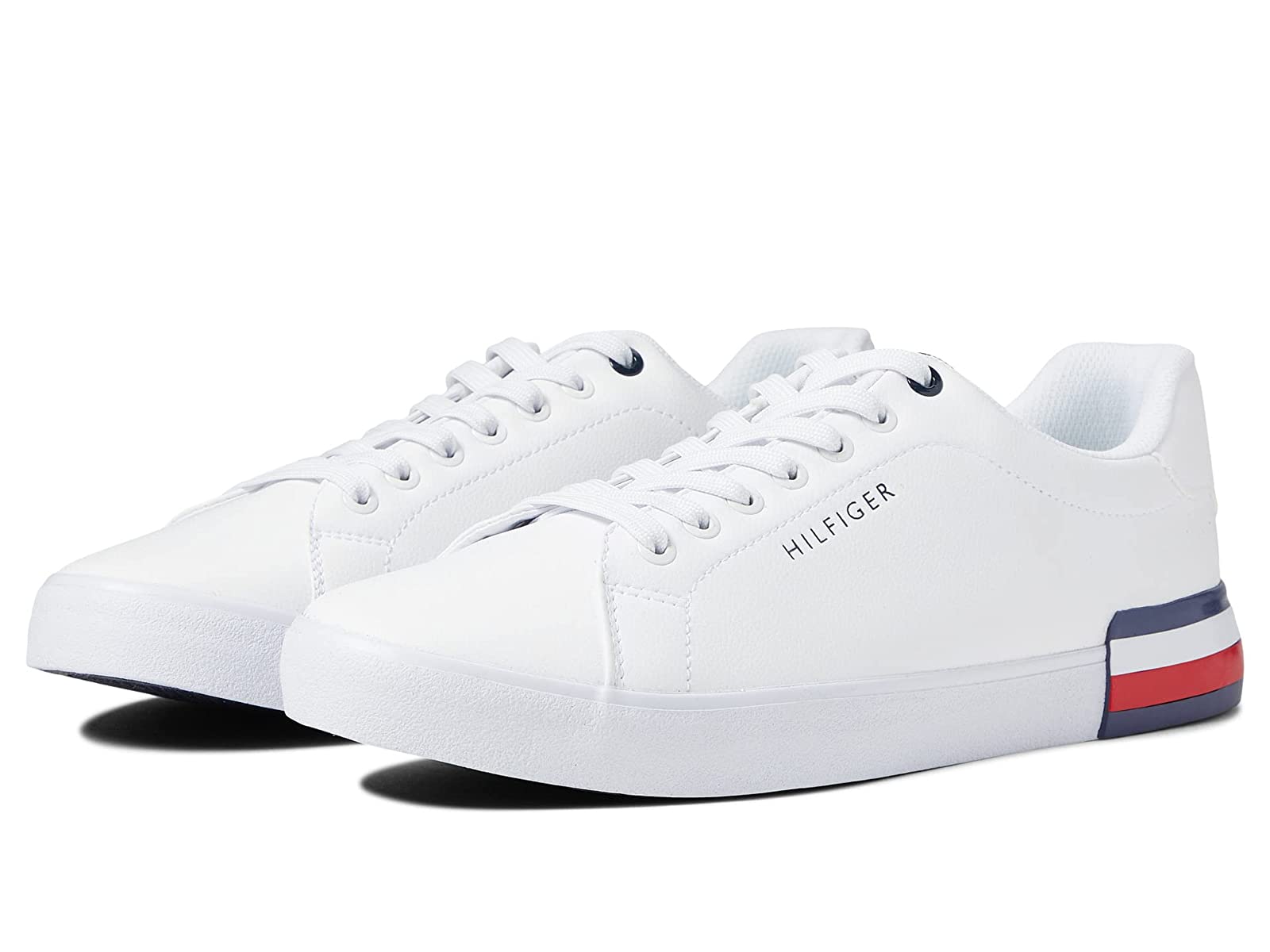 Tenis Tommy Hilfiger Runder Blanco Azul Rojo de Caballero Original