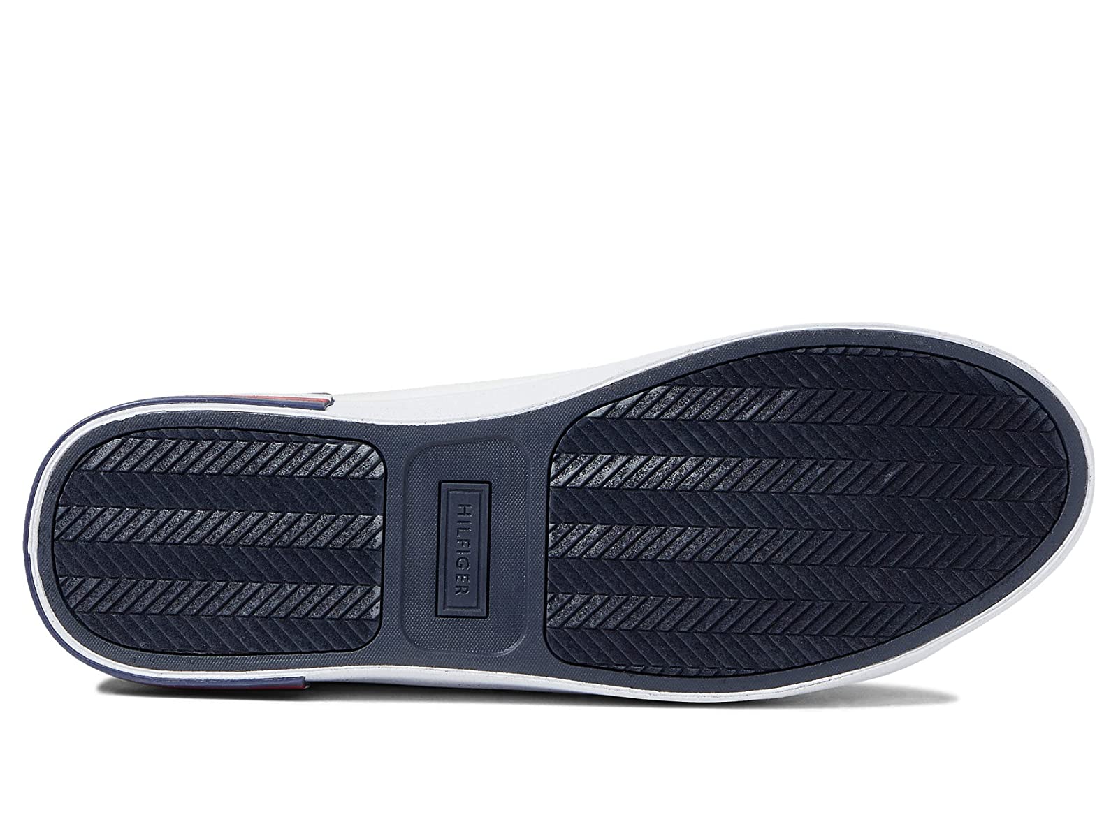 Tenis Tommy Hilfiger Runder Blanco Azul Rojo de Caballero Original