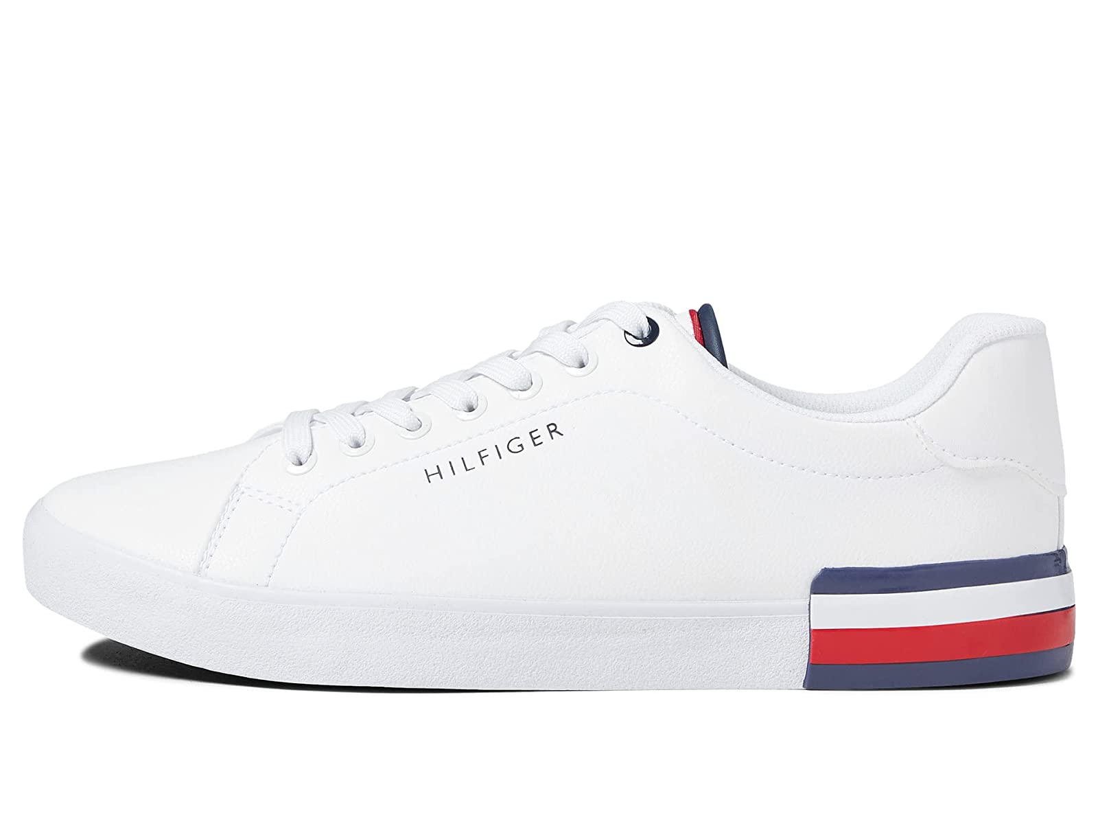 Tenis Tommy Hilfiger Runder Blanco Azul Rojo de Caballero Original