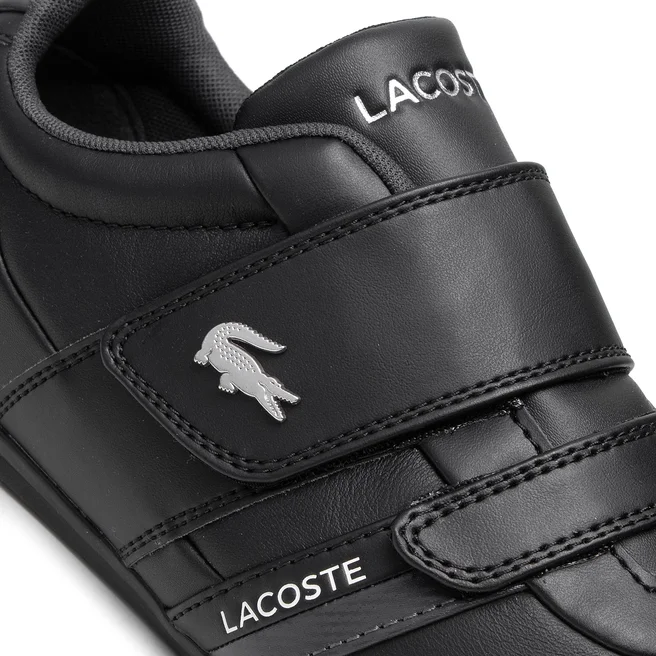 Tenis Lacoste Misano Strap Negro de Caballero Original