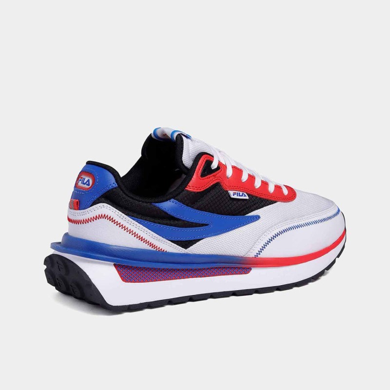 Tenis Fila Renno Celeb Blanco Azul Rojo de Caballero Original
