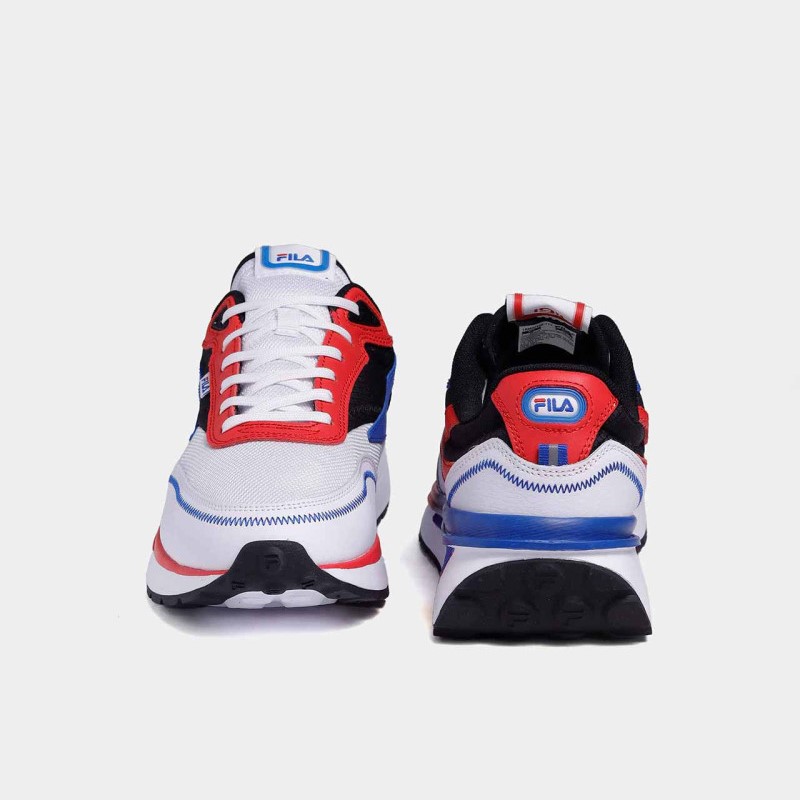 Tenis Fila Renno Celeb Blanco Azul Rojo de Caballero Original