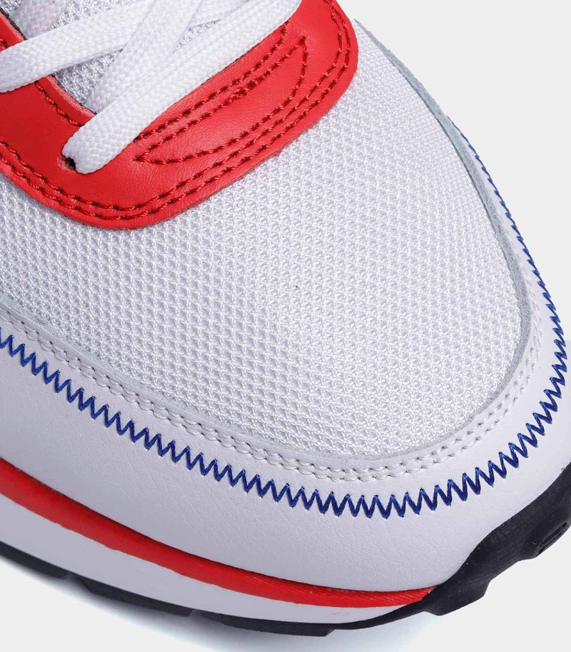 Tenis Fila Renno Celeb Blanco Azul Rojo de Caballero Original