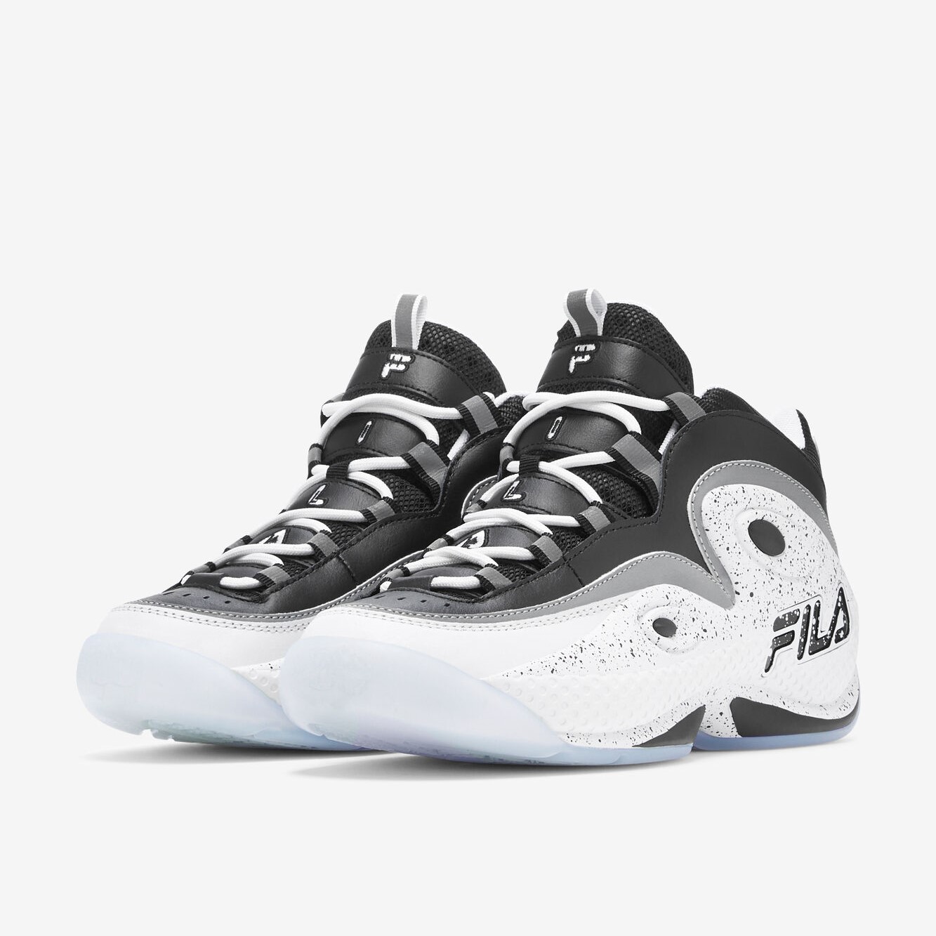 Tenis Fila Grant Hill 3 Blanco Negro Brush de Caballero Original