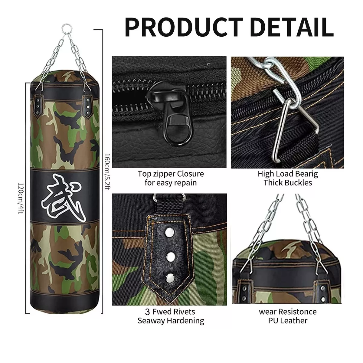 Saco Bolsa Boxeo 120 Cm Saco De Boxeo Deportivo Profesional