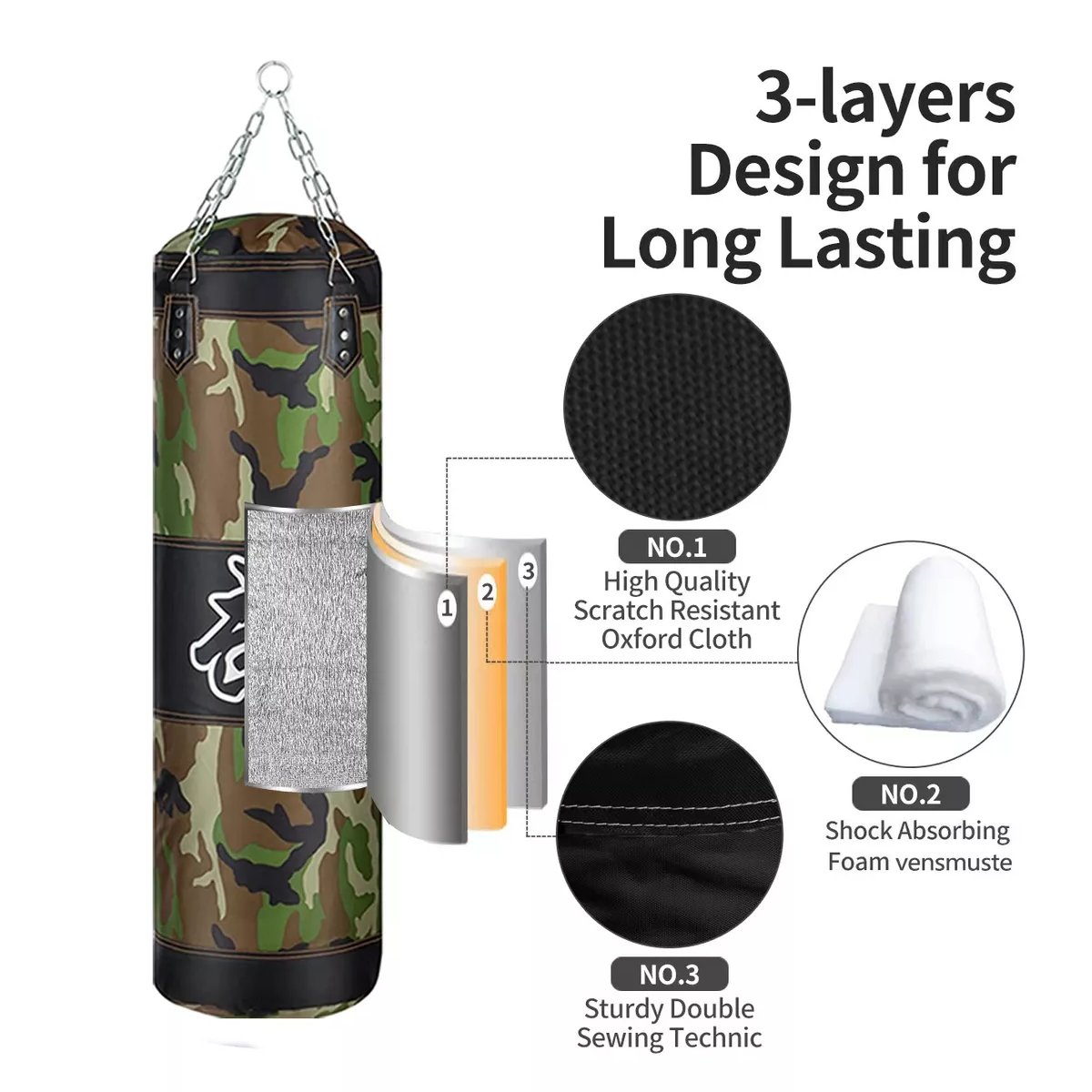 Saco Bolsa Boxeo 120 Cm Saco De Boxeo Deportivo Profesional