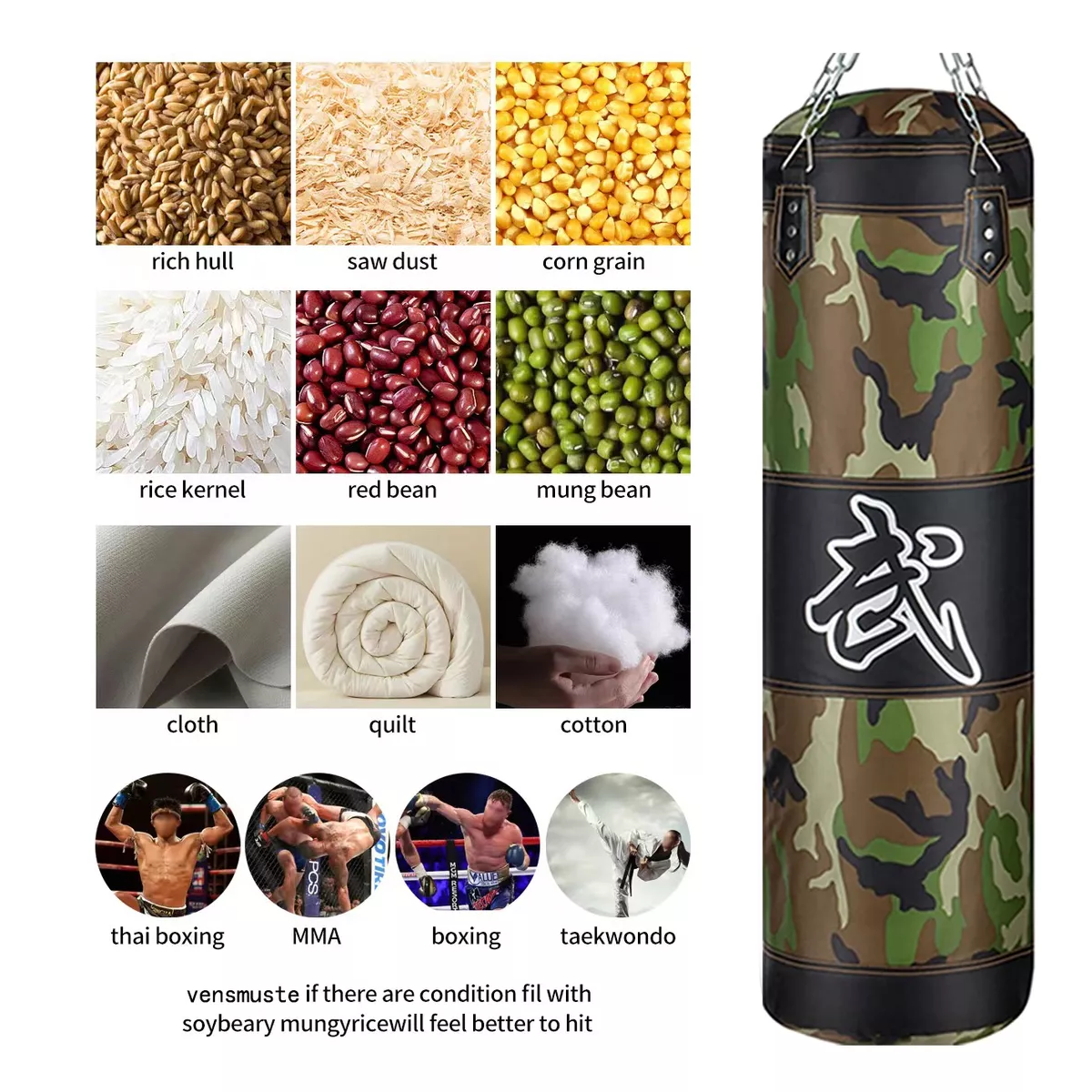 Saco Bolsa Boxeo 120 Cm Saco De Boxeo Deportivo Profesional