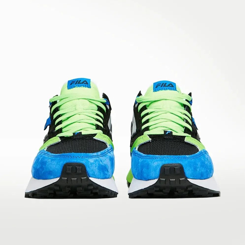 Tenis Fila Renno N-Generation Negro Azul Verde de Caballero.