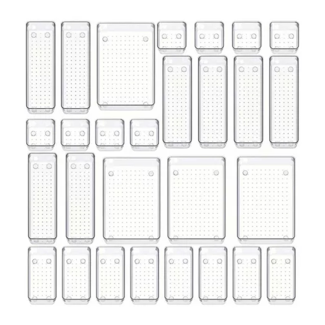 Organizadores De Cajones Acrilico Cocina Baño Maquillaje 28p