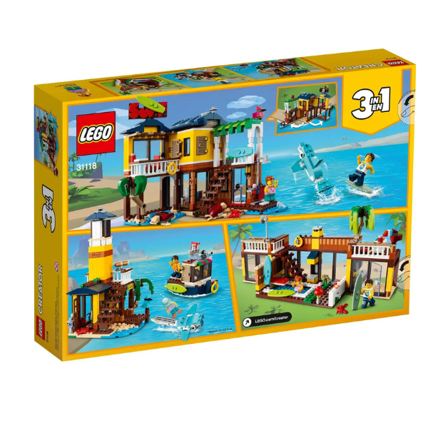 Lego Creator 3en1 31118 Casa Surfera en la Playa.