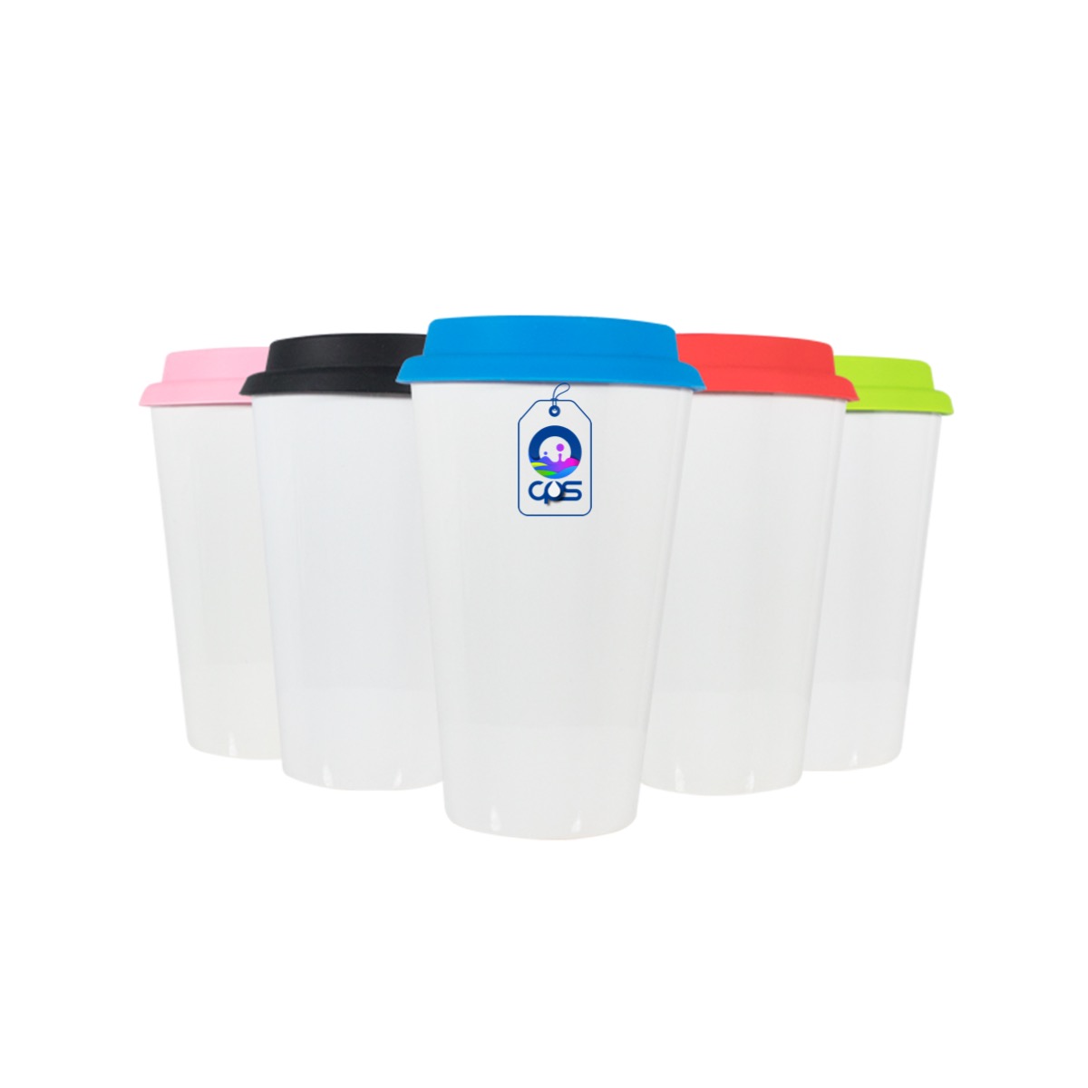 Vaso cónico de 15oz. Con tapa de silicón, para sublimar (36 piezas).