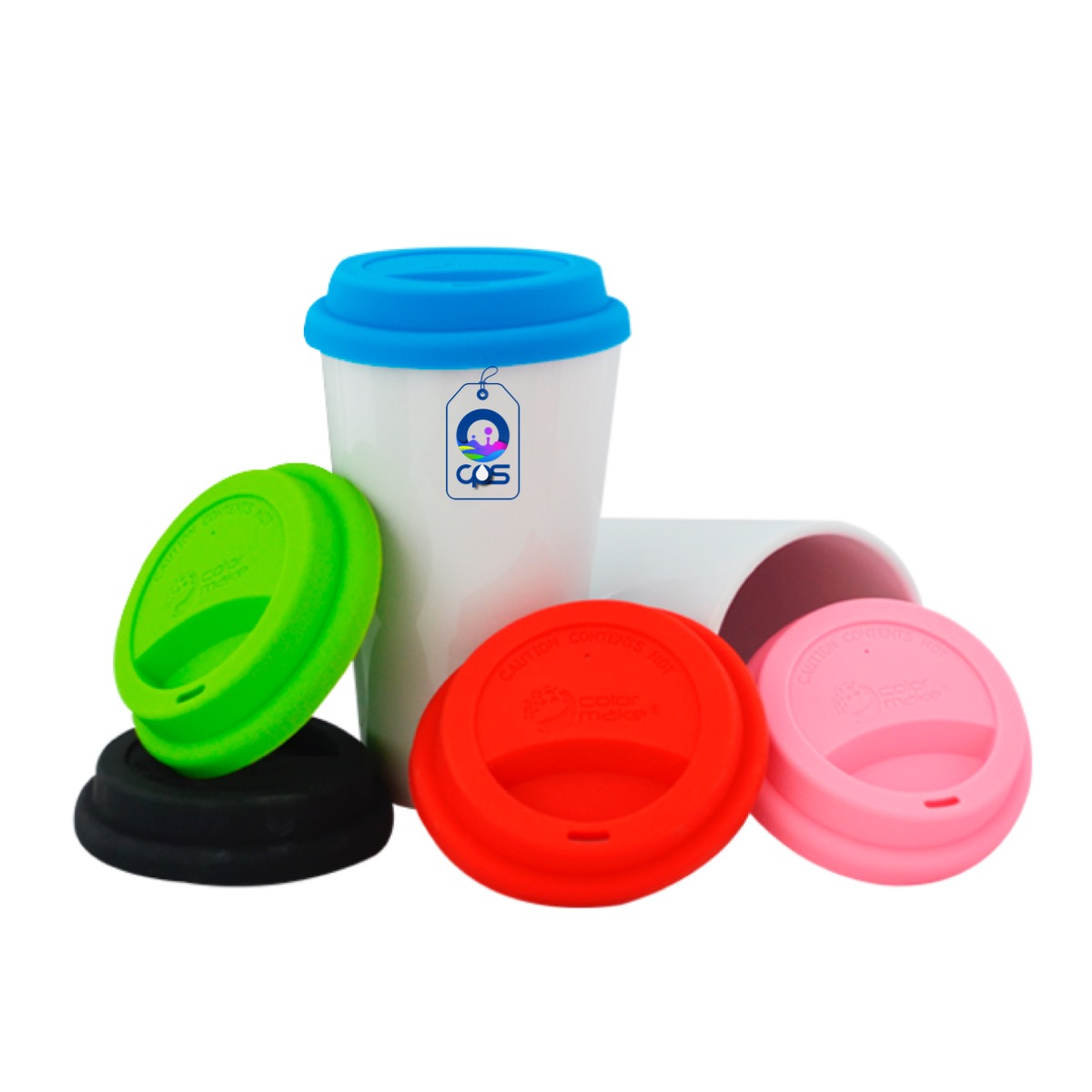 Vaso cónico de 15oz. Con tapa de silicón, para sublimar (36 piezas).