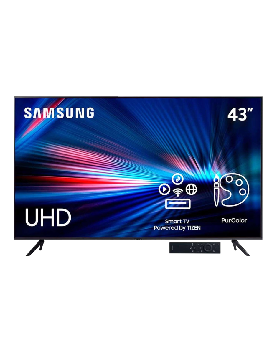 Pantalla Samsung 43 pulgadas Crystal UHD 4K UN43AU7000FXZX 2021