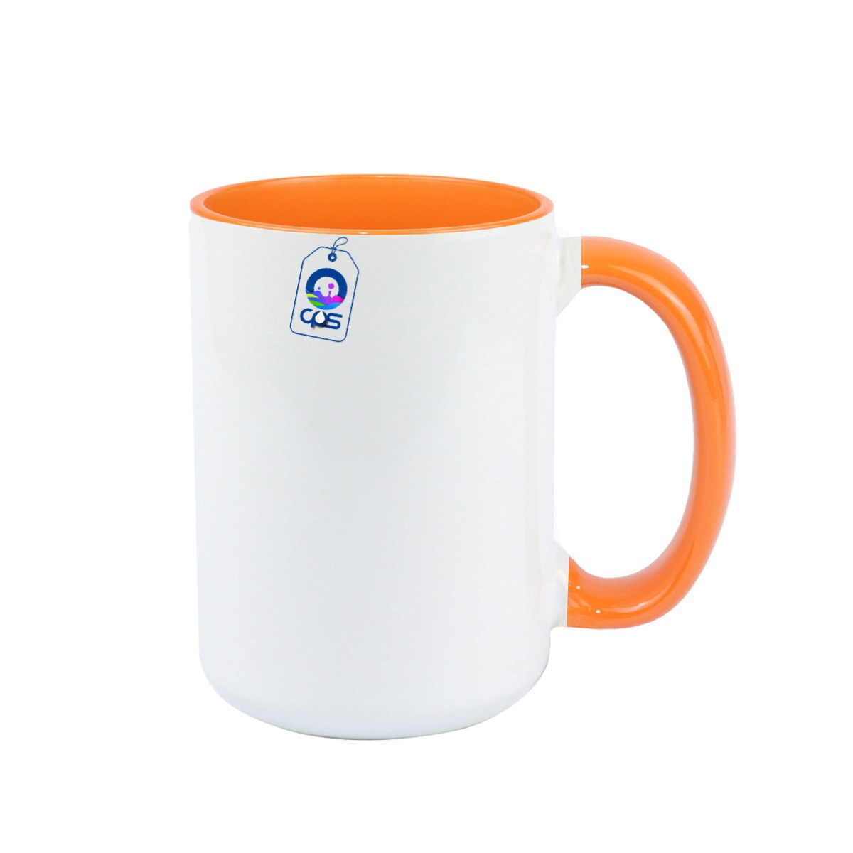 Taza Blanca de 15 oz. Con interior y asa de color, para sublimar (36 piezas).