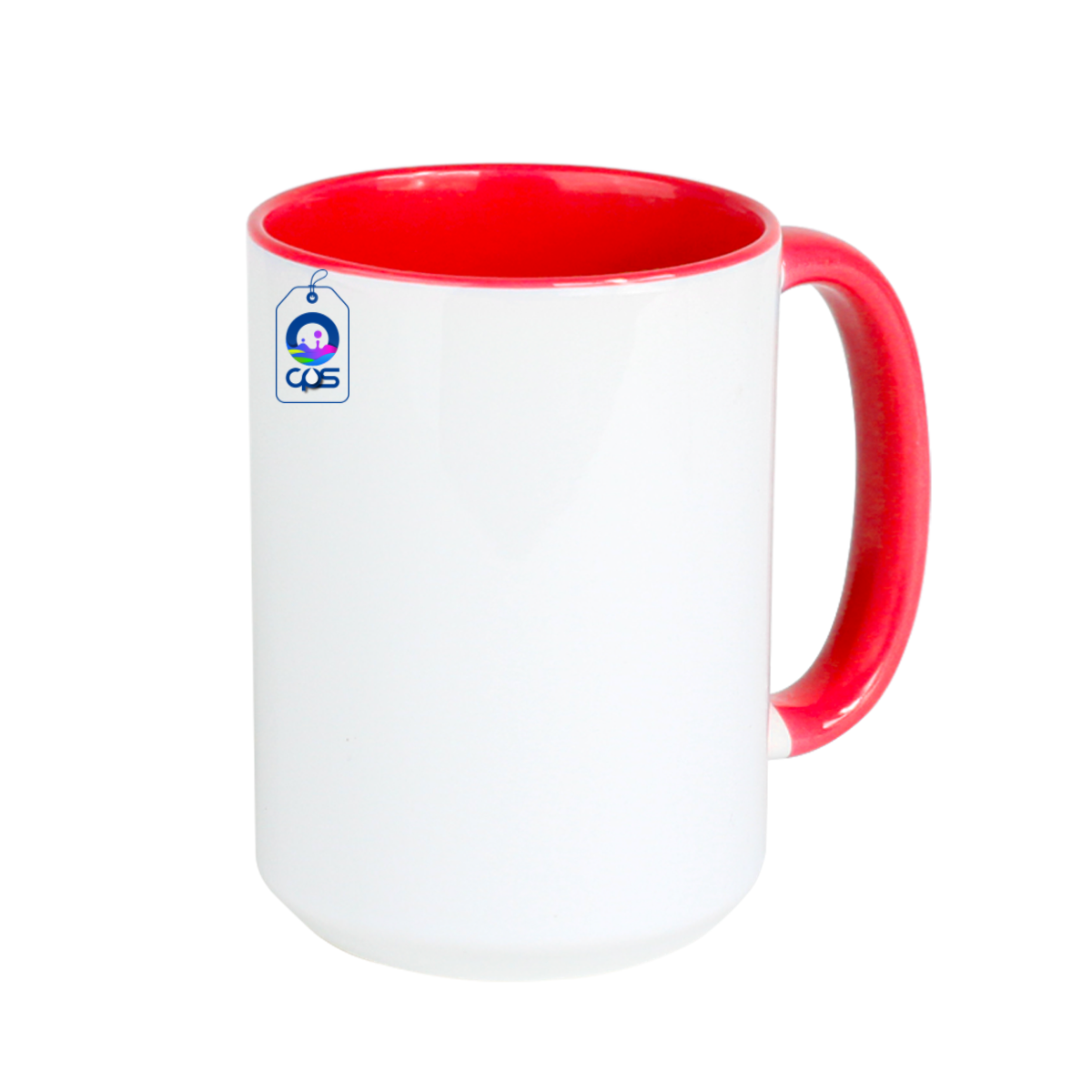 Taza Blanca de 15 oz. Con interior y asa de color, para sublimar (36 piezas).