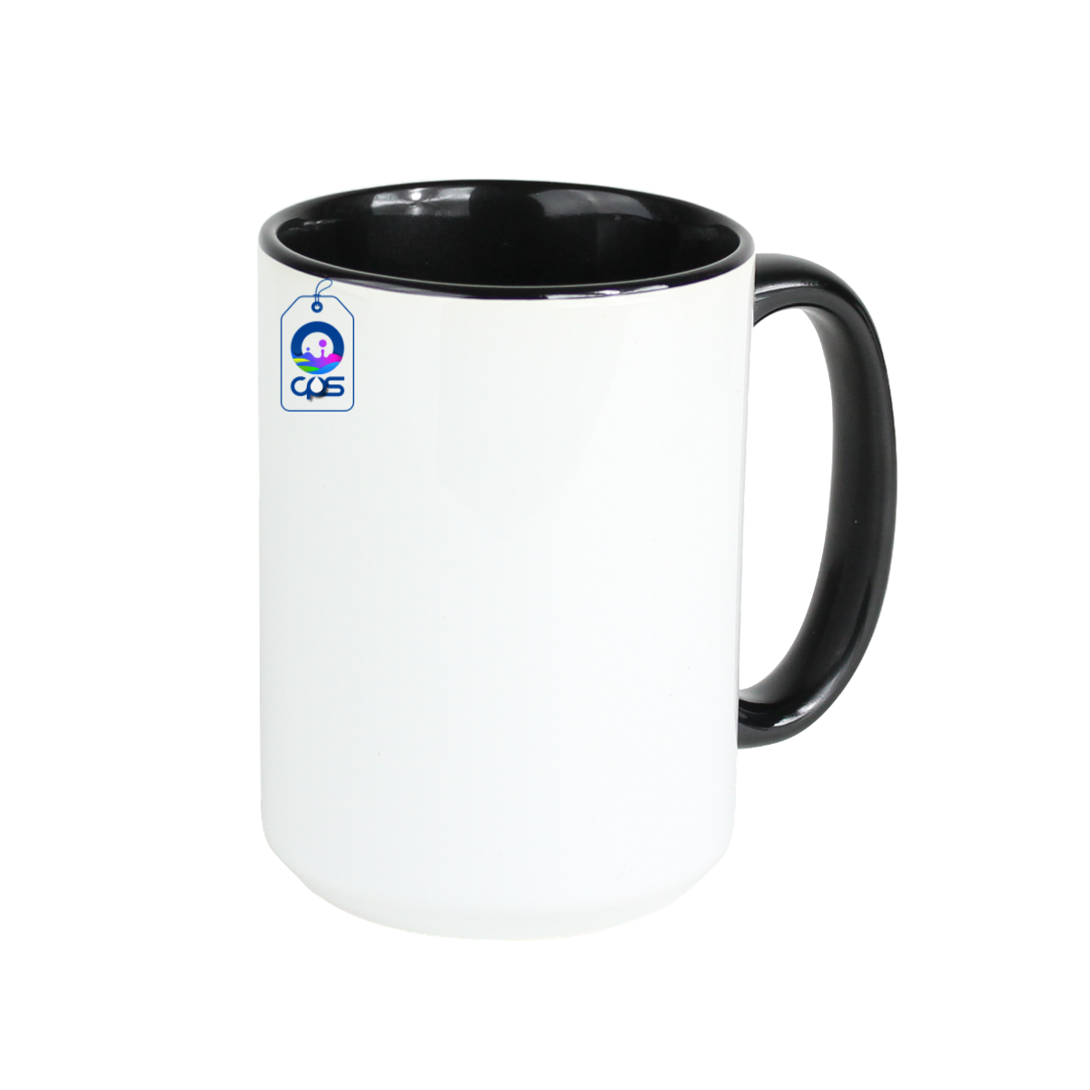 Taza Blanca de 15 oz. Con interior y asa de color, para sublimar (36 piezas).