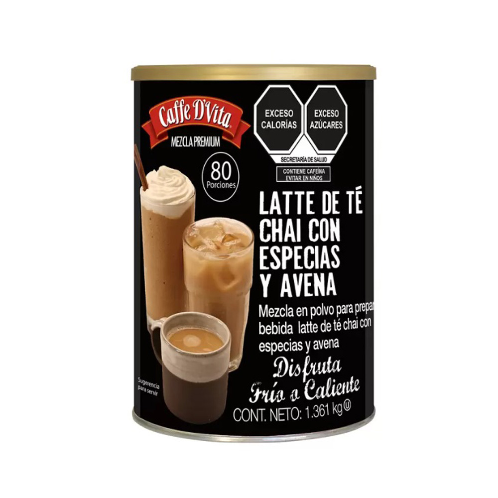 Latte De Te Chai 1.36kg Caffe D'vita