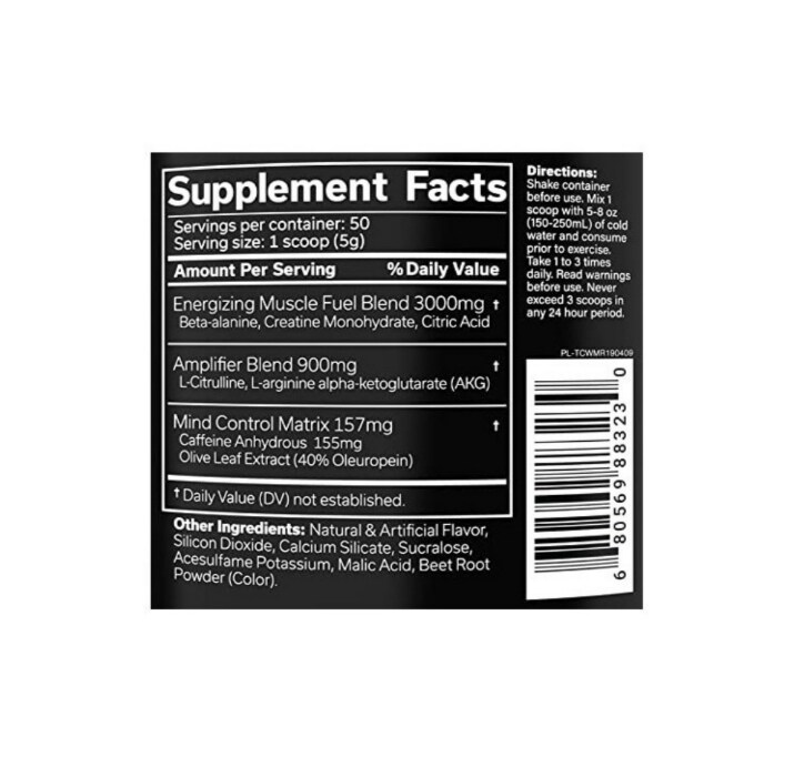 Pre Entreno The curse 250g 50 serv.