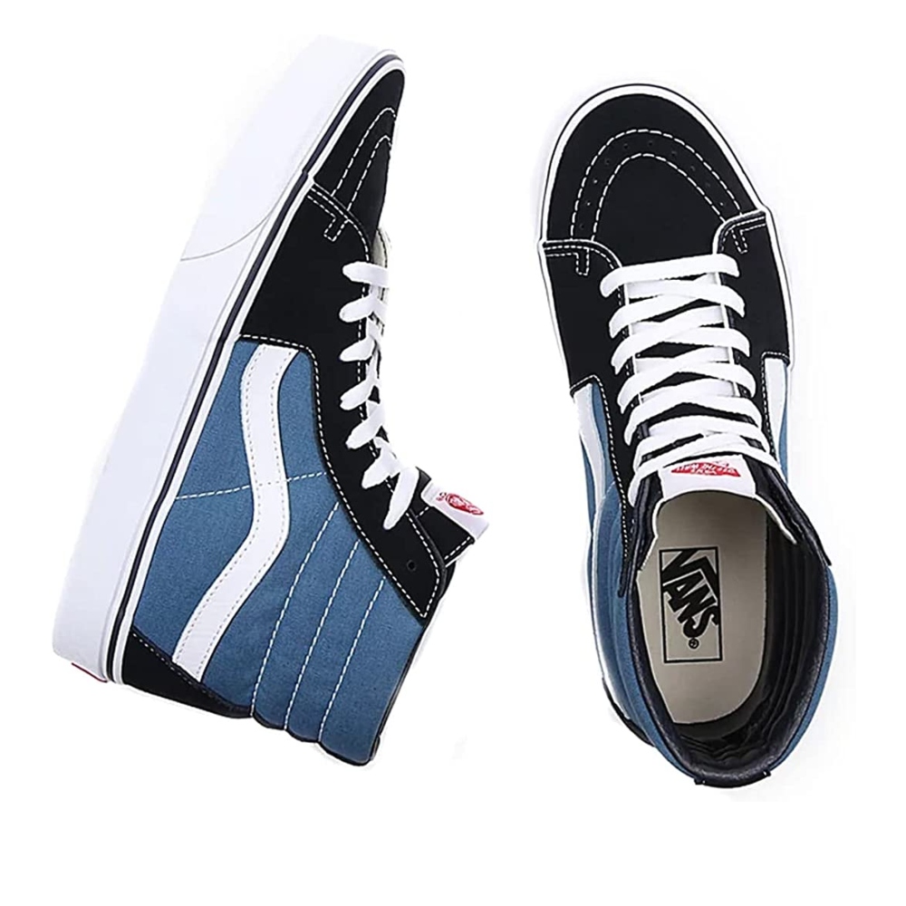 Tenis Casual Vans SK8-Hi Negro-Azul Unisex VN000D5INVY