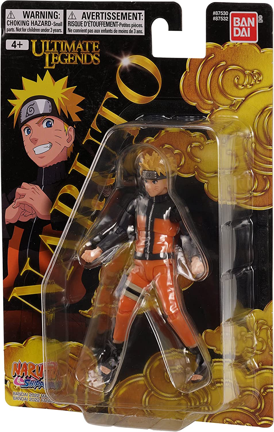 Naruto Uzumaki Ultimate Legends Naruto Shippuden Wave 1 Figura Articulada 5" Original Bandai